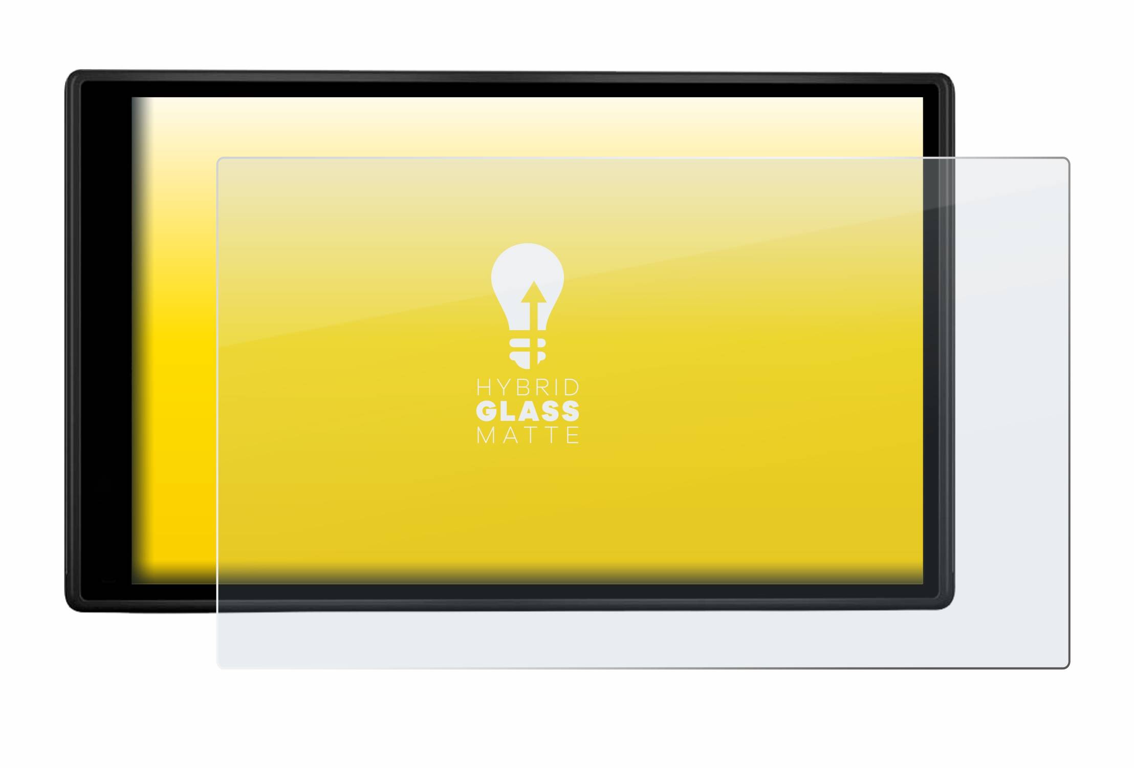 upscreen Hybrid Glas Matt Panzer-Folie für Garmin dezl LGV500