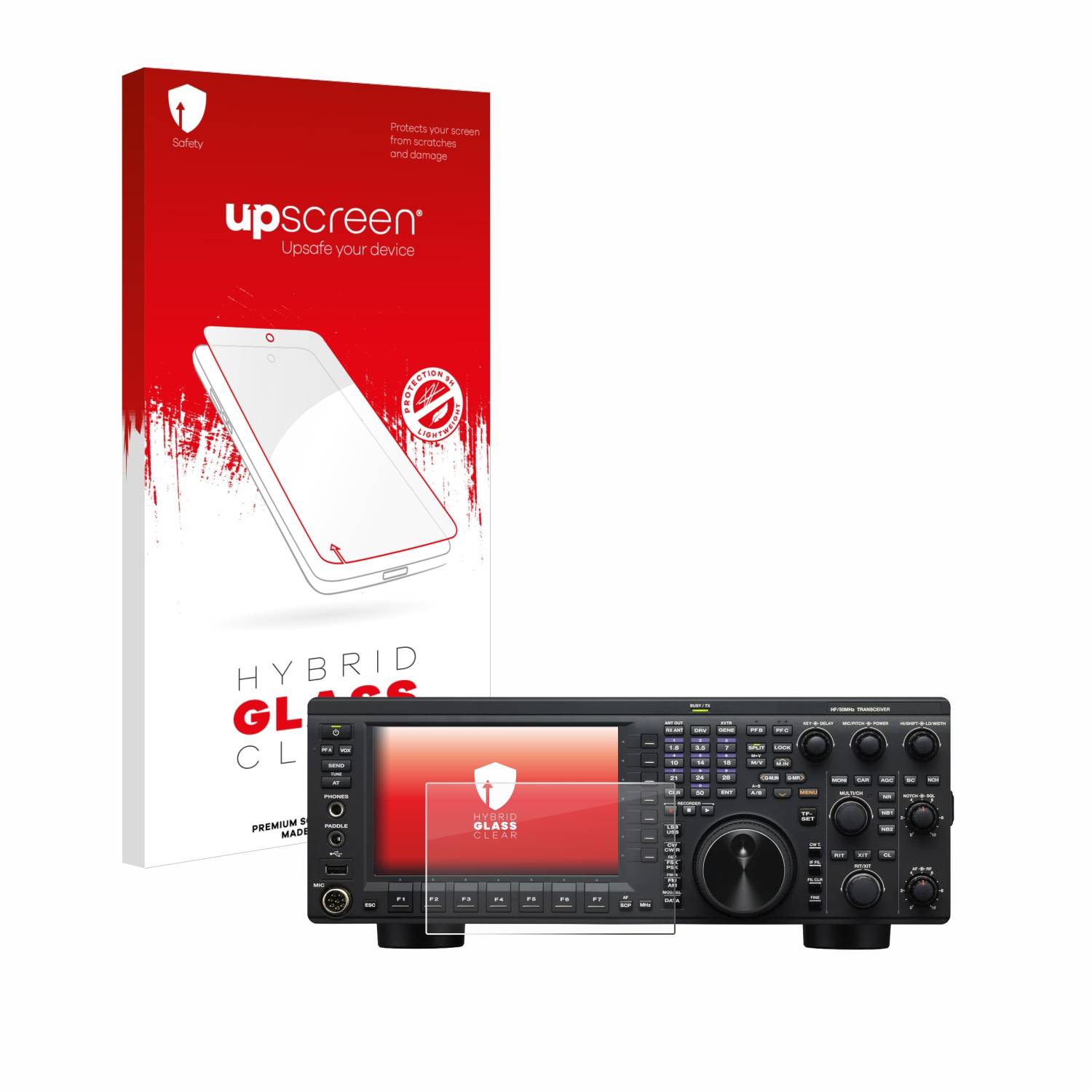 upscreen Flexible Schutz Glas Folie für Kenwood TS-890S Schutzglas 9H Hybridglas Klar