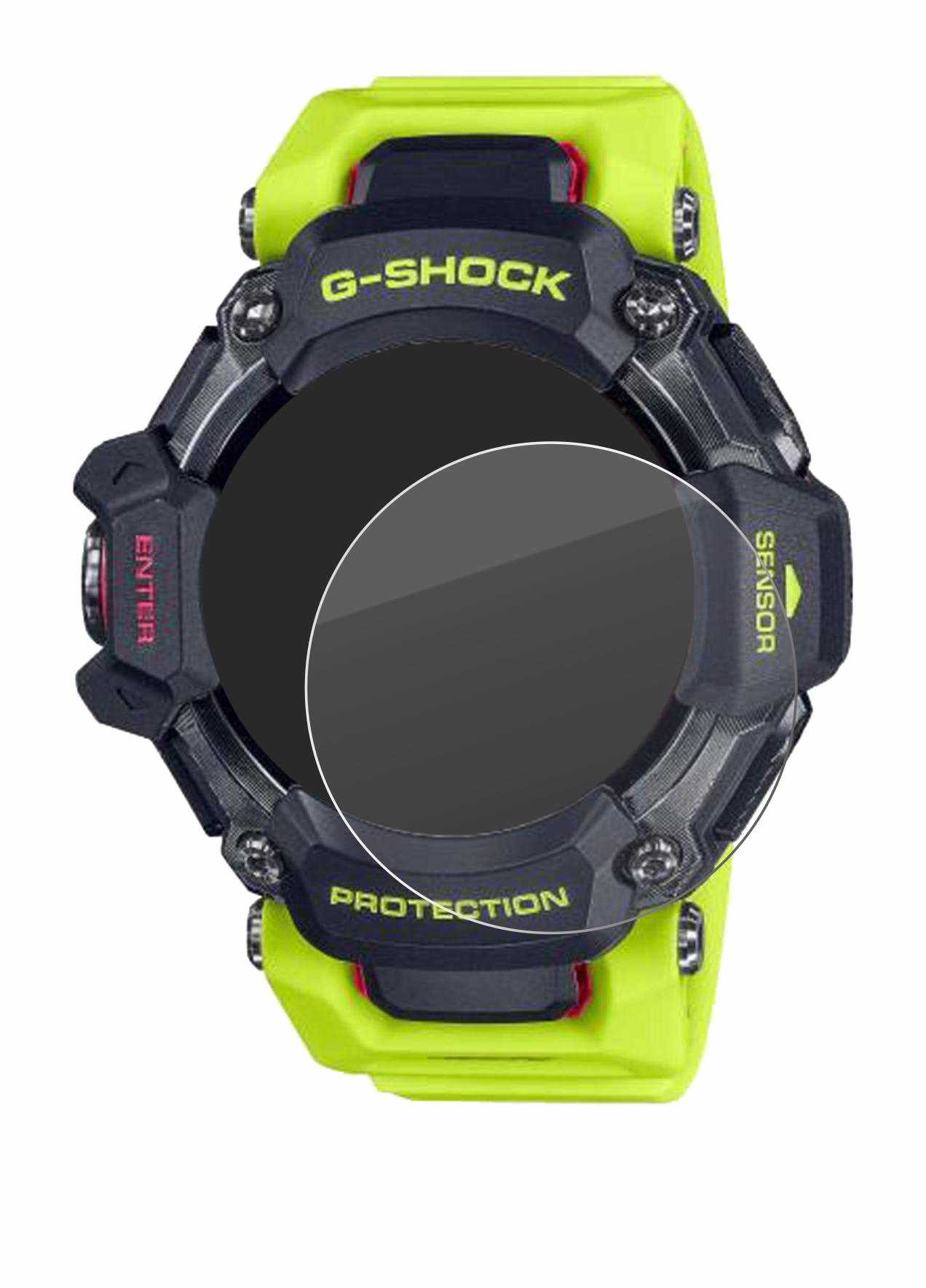 BROTECT AirGlass Glas Schutz-Folie für Casio G-Shock GBD-H2000 - Schutzglas