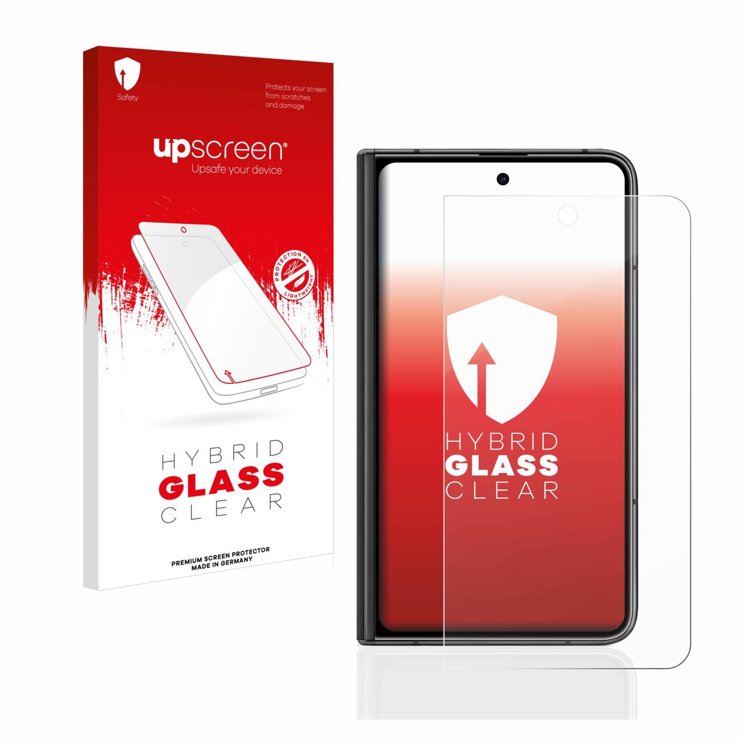 upscreen Hybrid Glas Panzer-Folie für Google Pixel Fold (Äußeres Display)