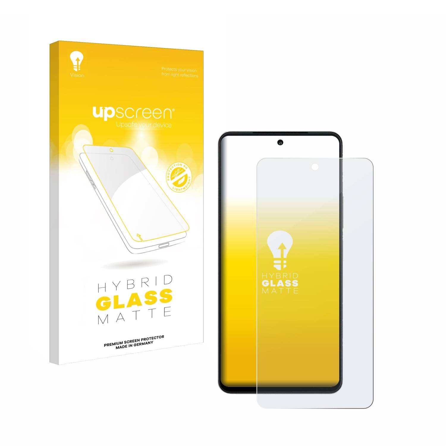 upscreen Hybrid Glas Matt Schutz-Folie für Vivo iQOO Z9 Turbo