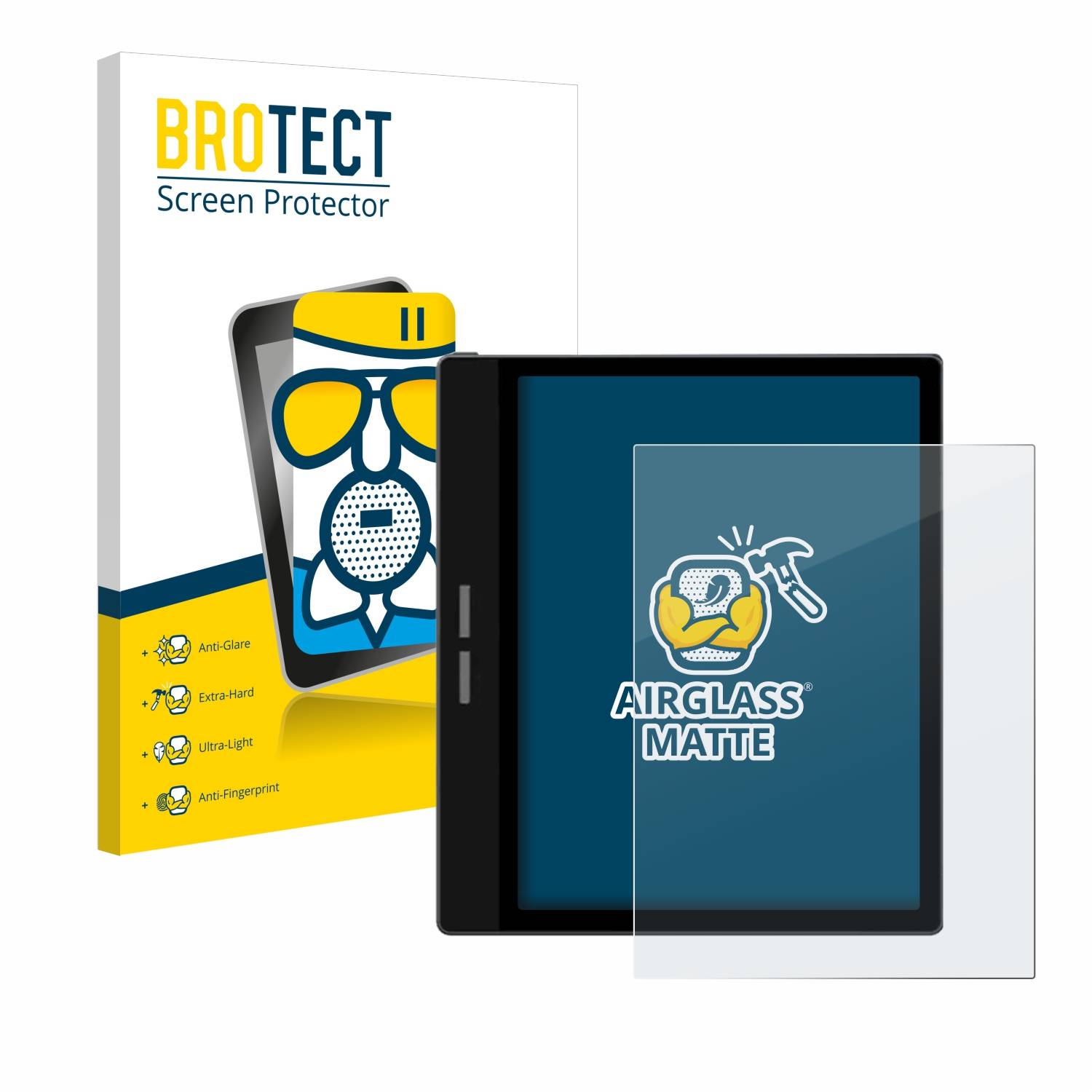 BROTECT AirGlass Flexible Schutz Glas Folie für Bigme B751C Matt Entspiegelt