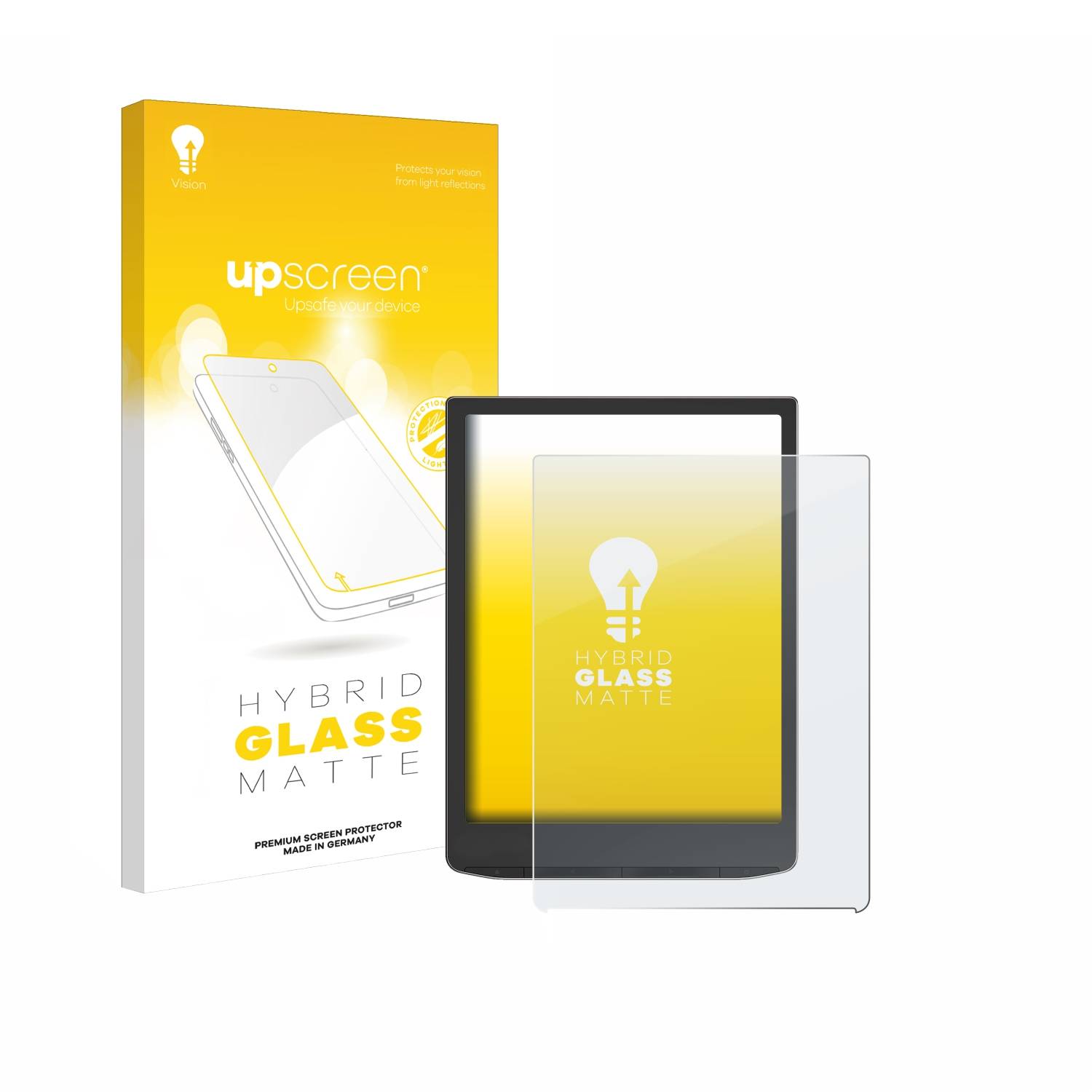 upscreen Hybrid Glas Matt Schutz-Folie für Vivlio InkPad 4