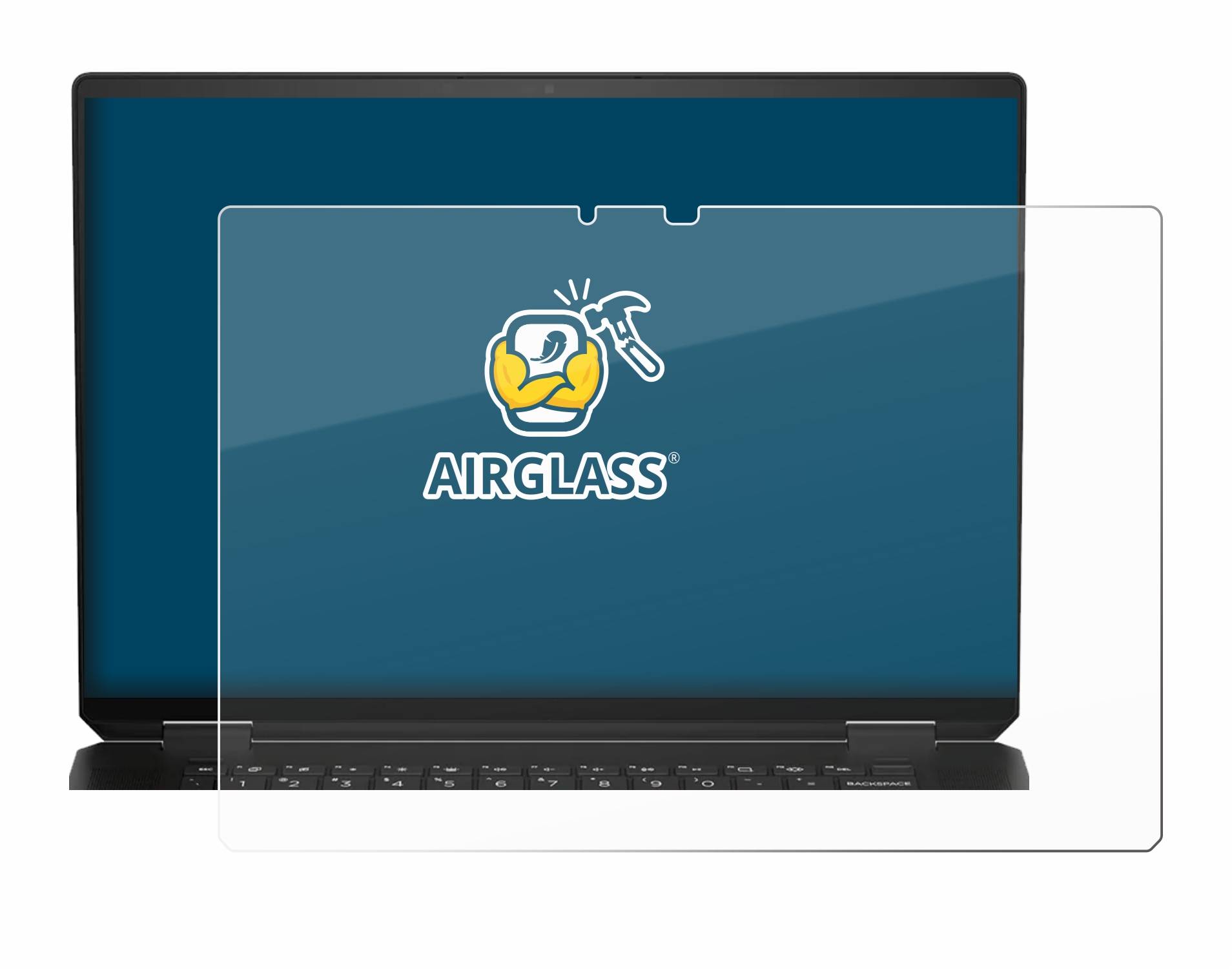 BROTECT AirGlass Flexible Schutz Glas Folie für HP Spectre x360 16" 2-in-1 2024 Klar Transparent