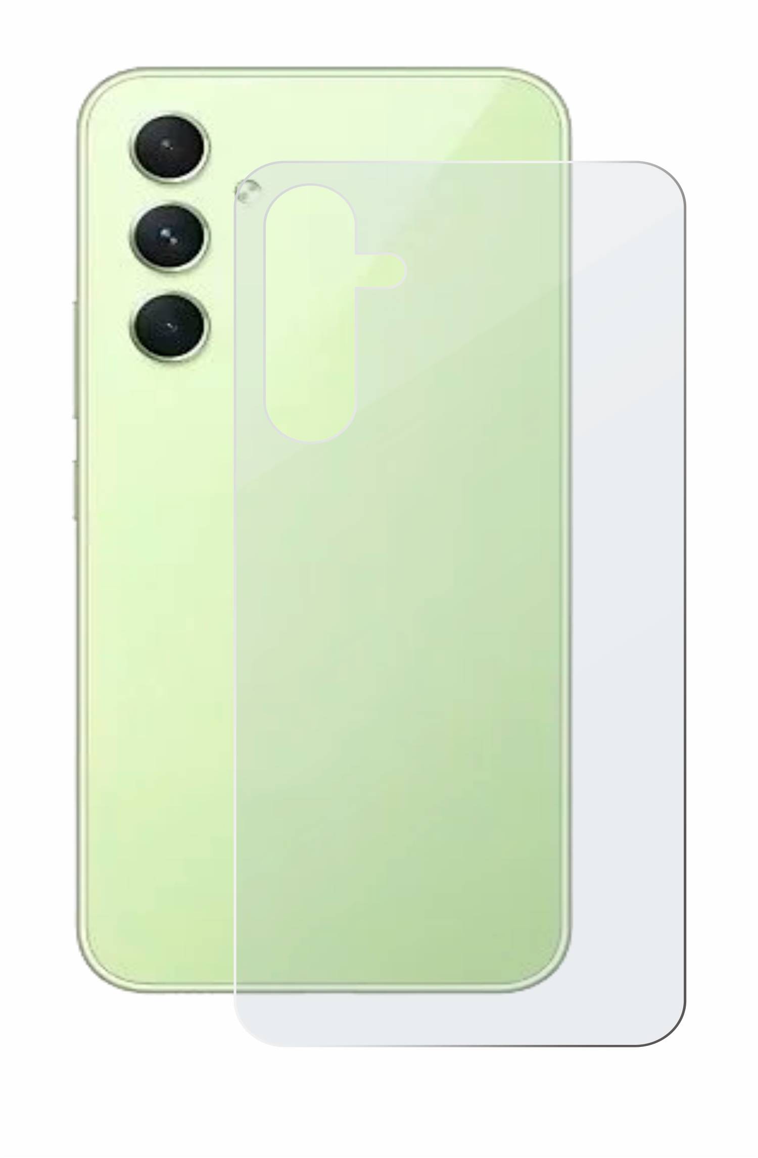 upscreen Hybrid Glas Matt Schutz-Folie für Samsung Galaxy A54 5G Enterprise Edition (Rückseite)