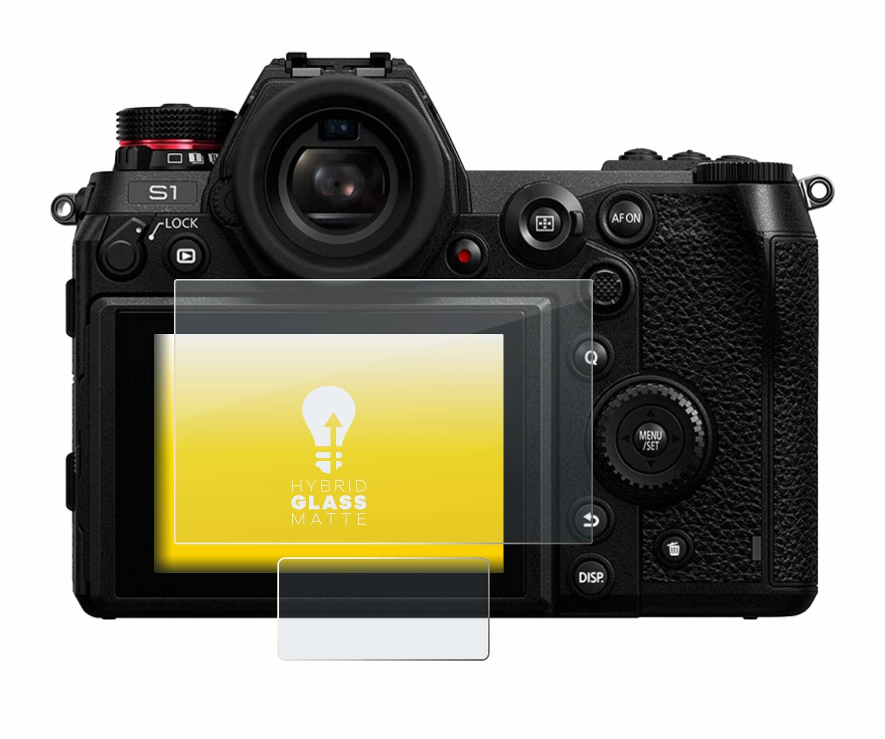 upscreen Flexible Schutz Glas Folie für Panasonic Lumix DC-S1 / Panasonic Lumix DC-S1R Schutzglas 9H Hybridglas Matt