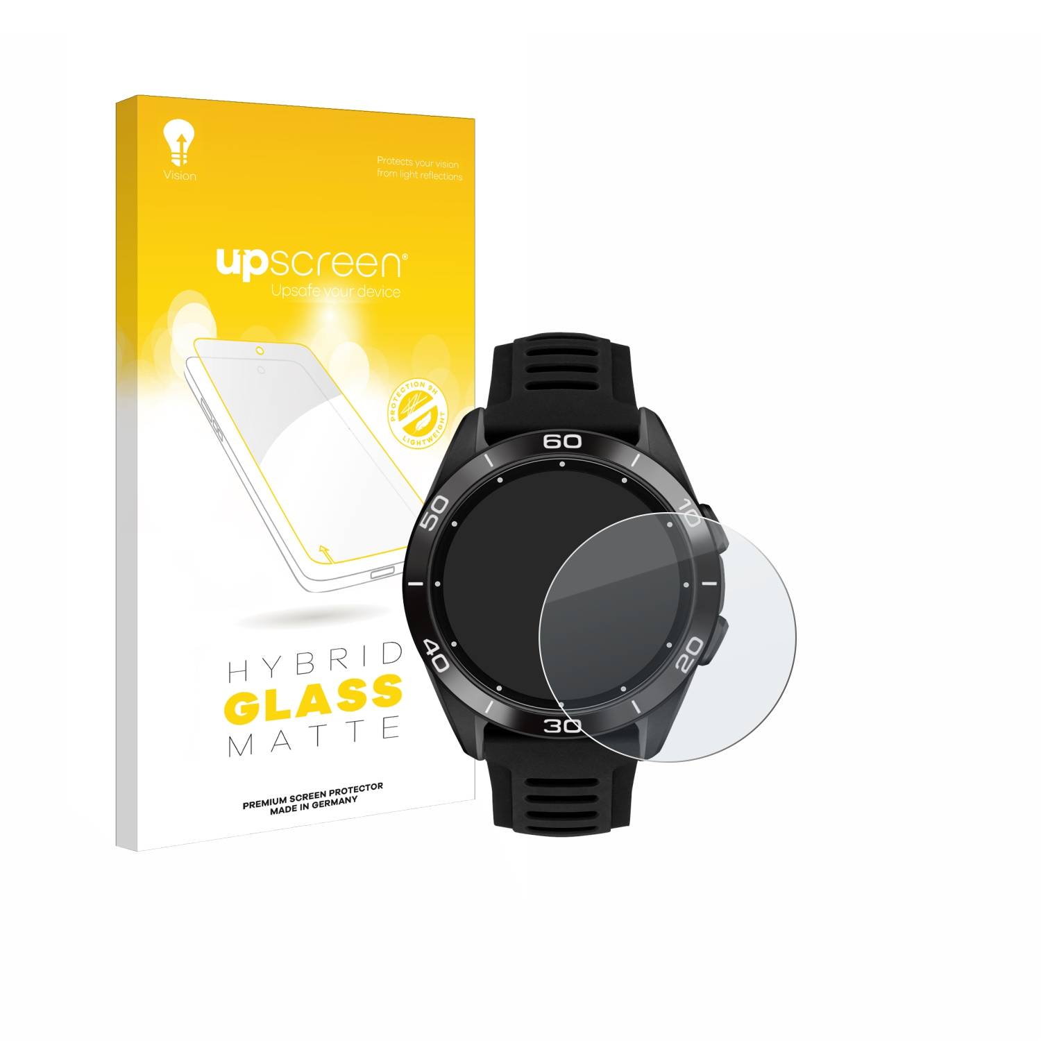 upscreen Hybrid Glas Matt Schutz-Folie für Tissot T-Touch Connect Sport 2023