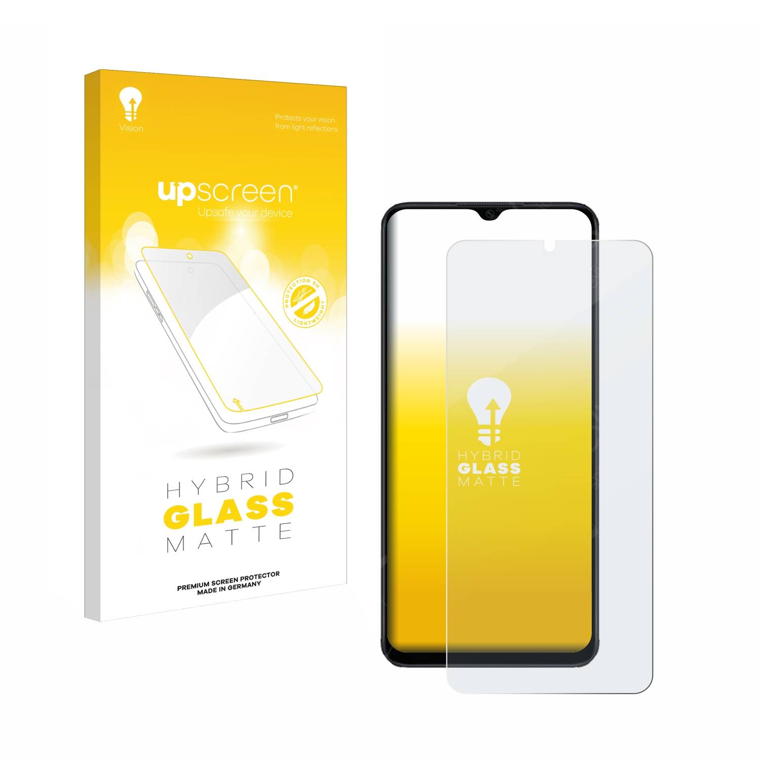 upscreen Hybrid Glas Matt Panzer-Folie für Oppo A18