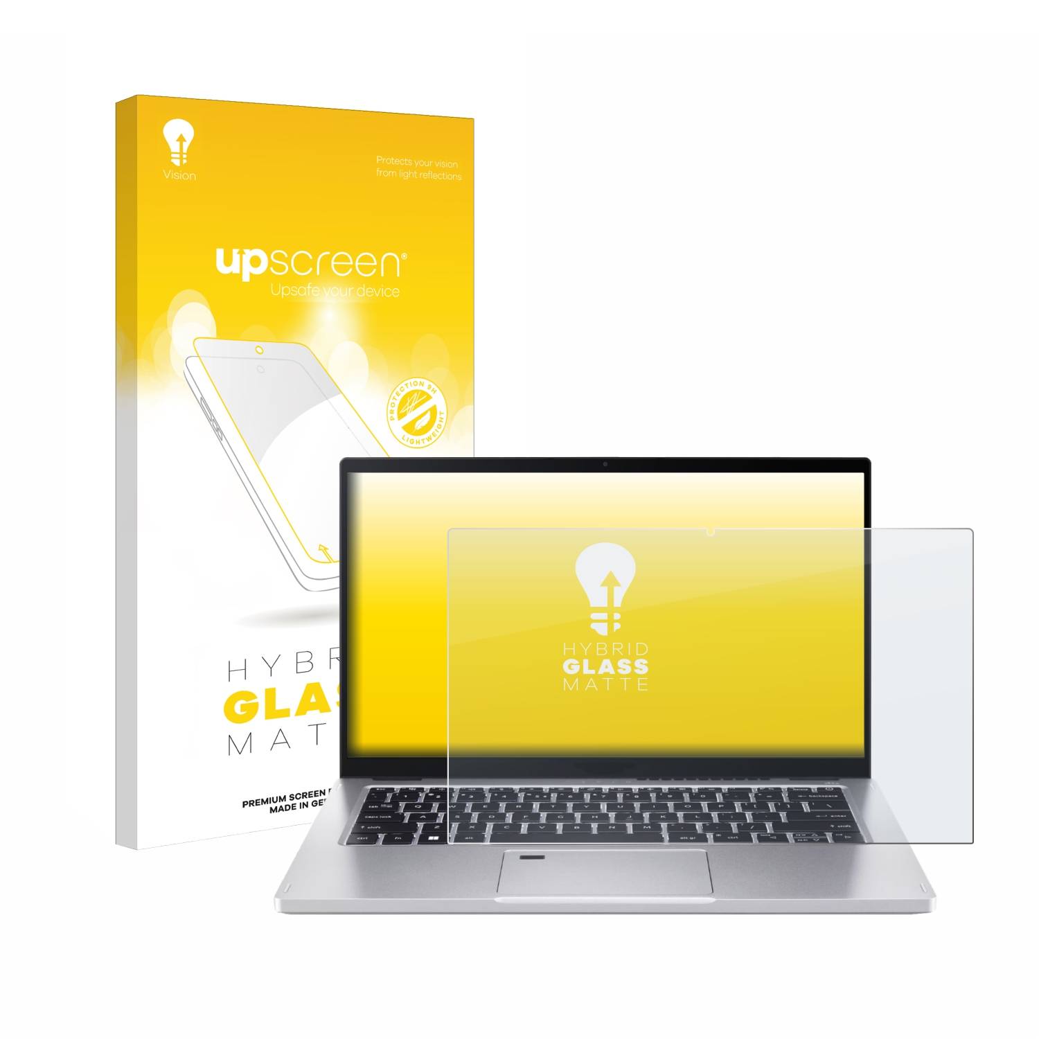 upscreen Hybrid Glas Matt Schutz-Folie für Acer Spin 3 SP314-55N