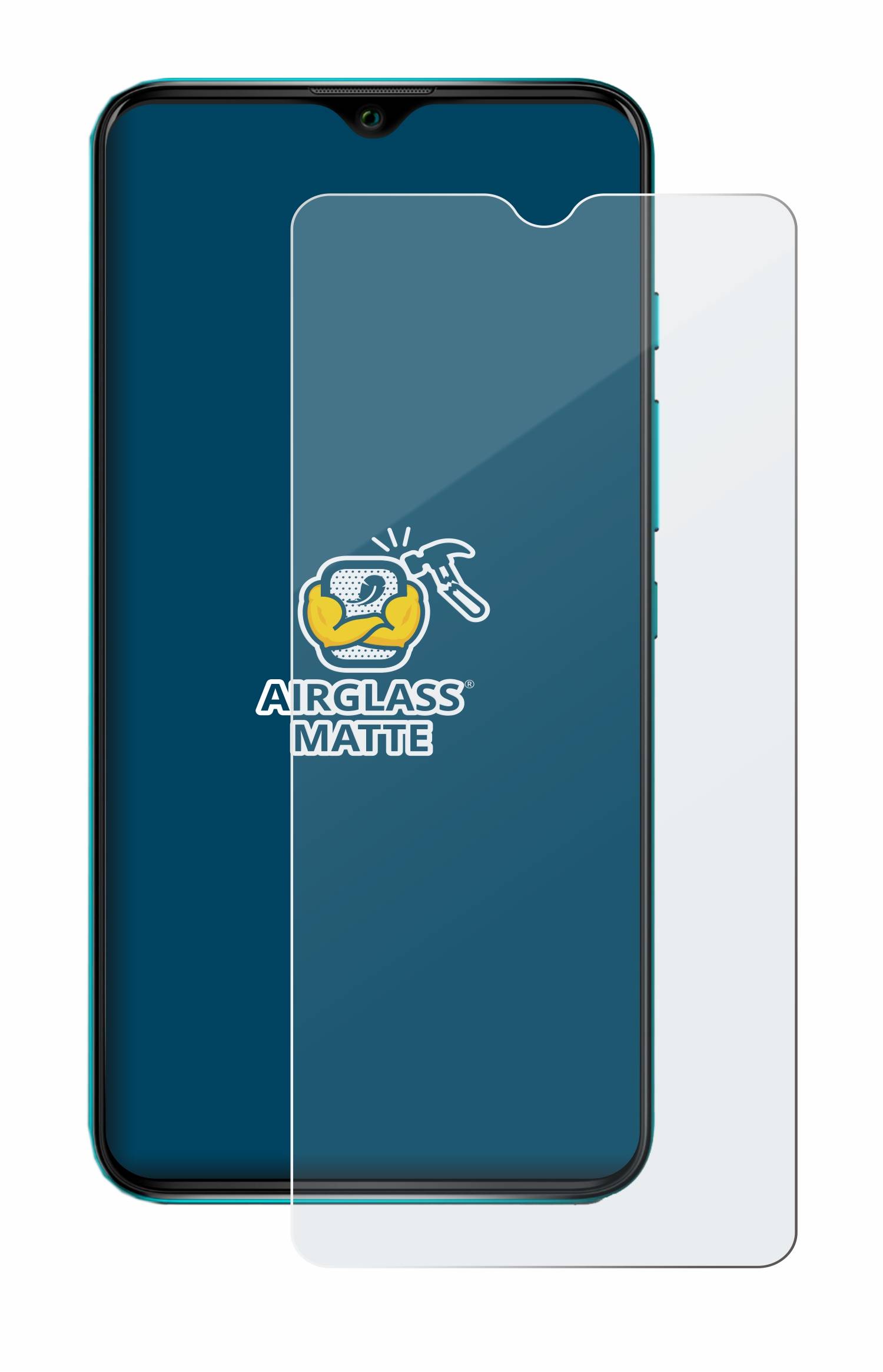 BROTECT AirGlass Matt Glas Panzer Folie für Wiko Power U10