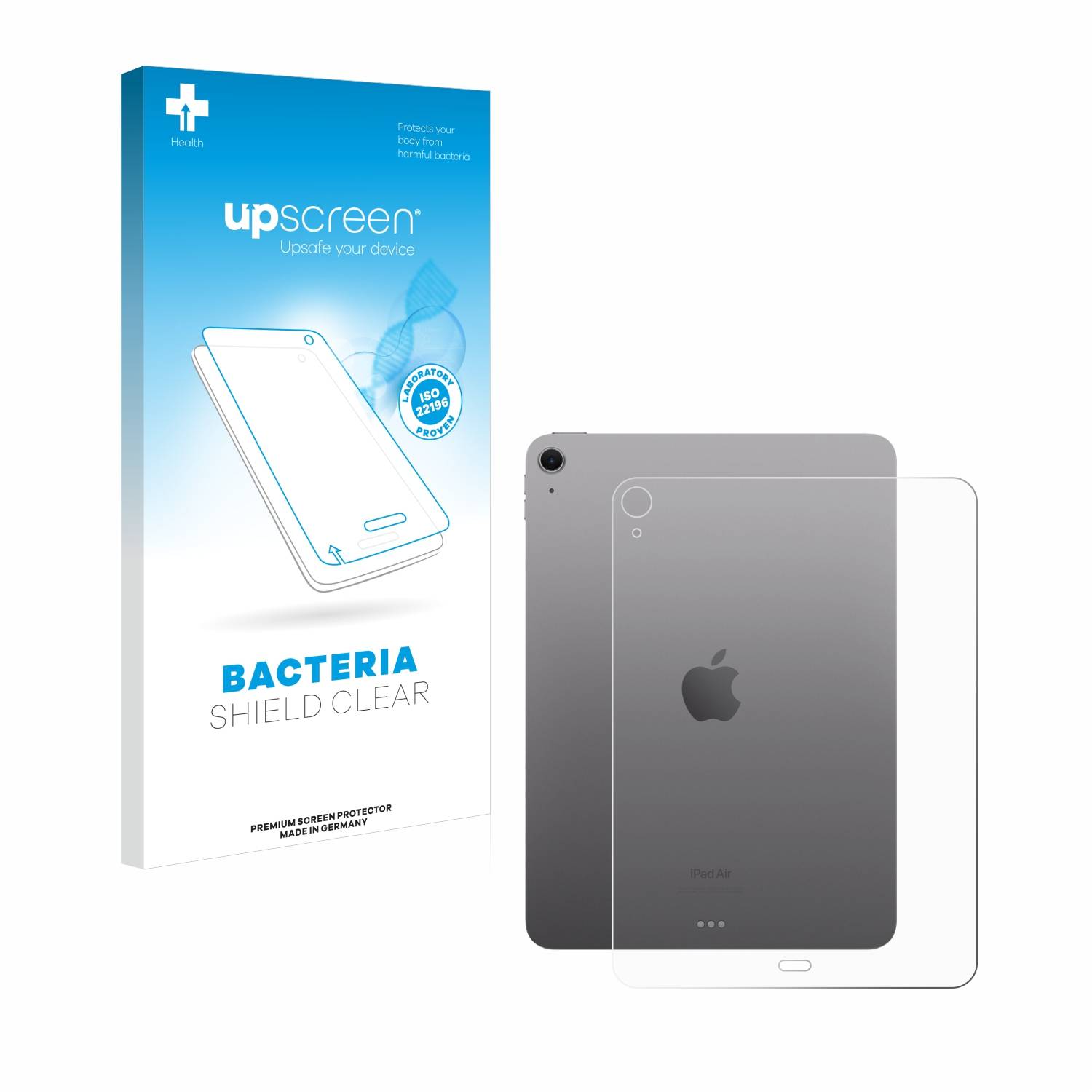 upscreen Bacteria Shield Schutzfolie für Apple iPad Air 11 WiFi 2024 (Rückseite) - Antibakteriell
