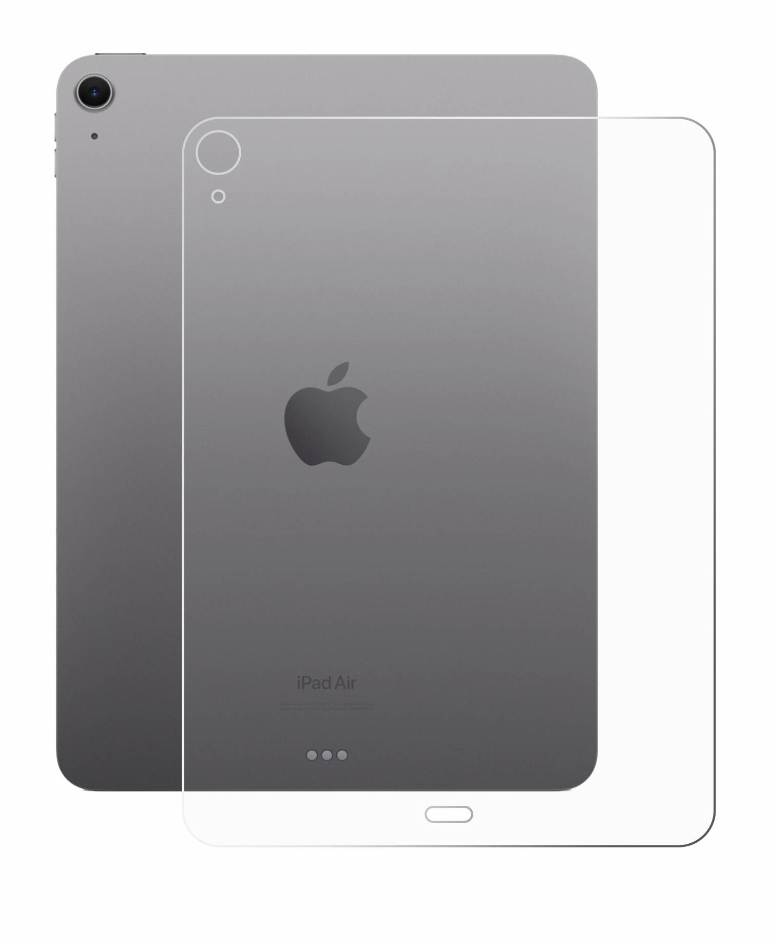 upscreen Bacteria Shield Schutzfolie für Apple iPad Air 11 WiFi 2024 (Rückseite) - Antibakteriell