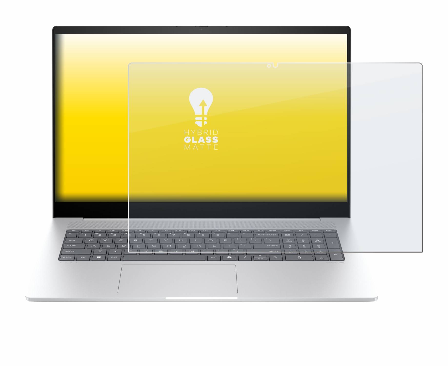 upscreen Hybrid Glas Matt Schutz-Folie für HP Envy 17 2024