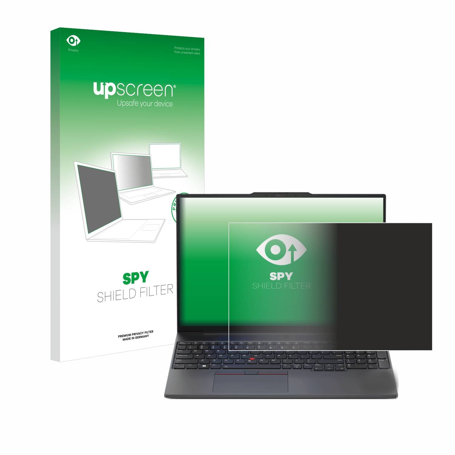 upscreen Blickschutzfilter für Lenovo ThinkPad E16 Gen 1 Blaulichtfilter Sichtschutz Privacy Anti Spy abnehmbar