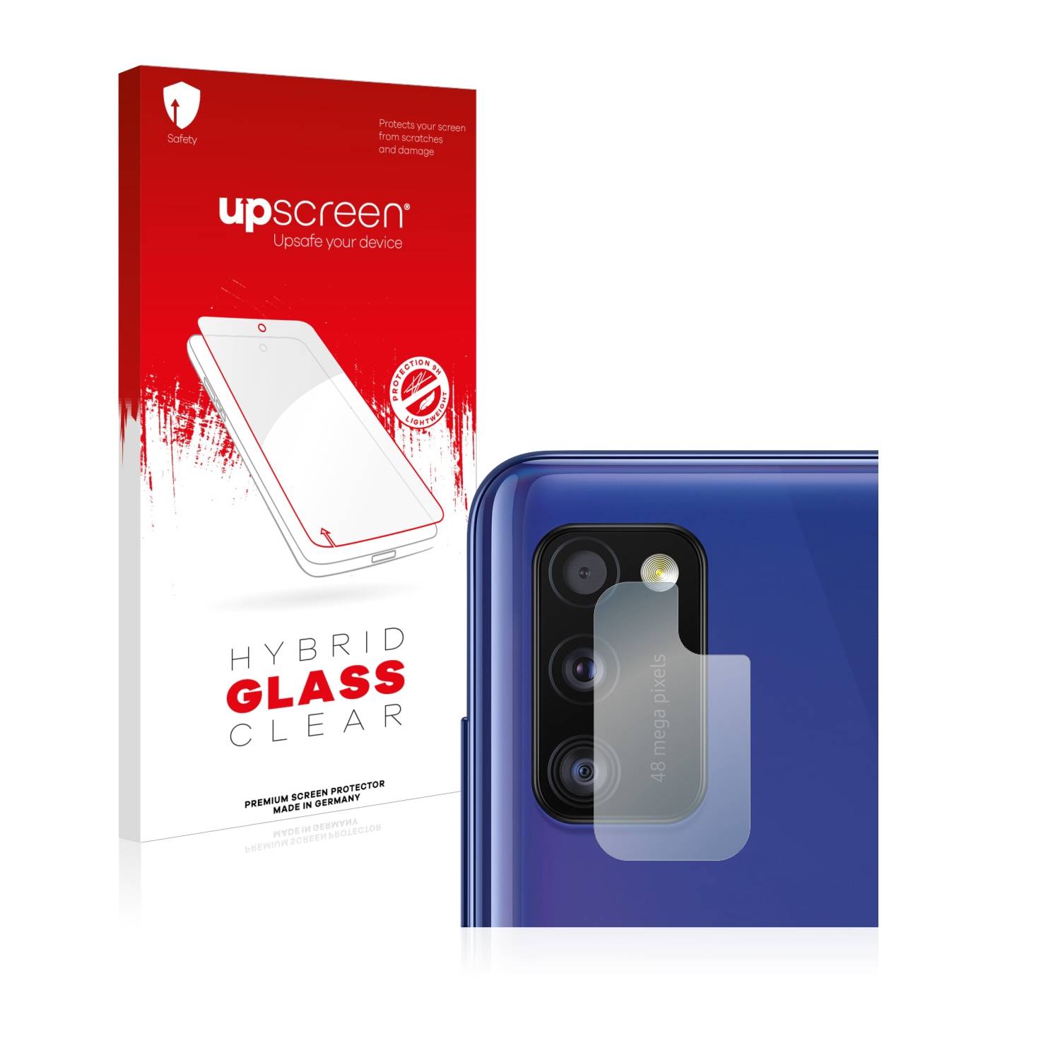 upscreen Hybrid Glas Schutz-Folie für Samsung Galaxy A41 (NUR Kameraschutz)