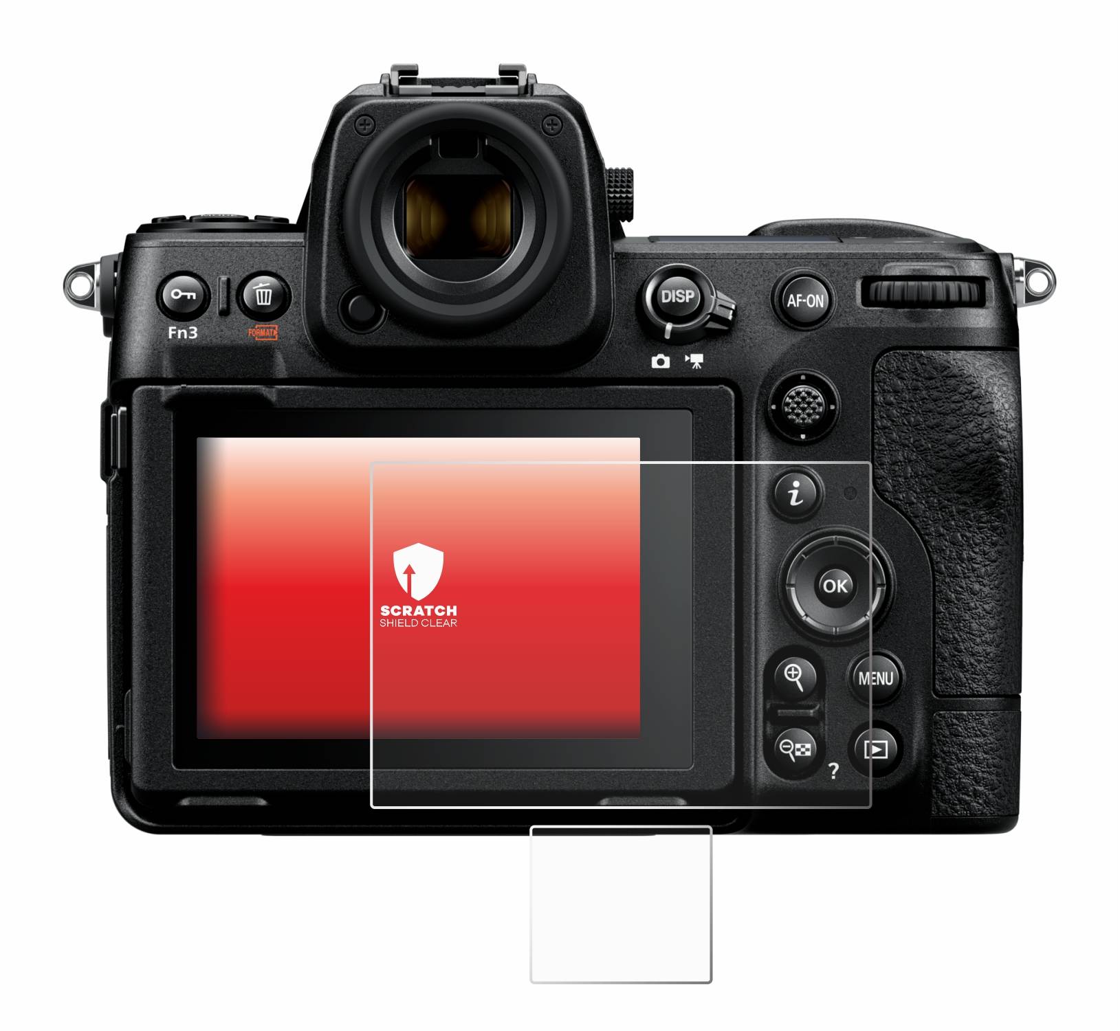 upscreen Schutzfolie für Nikon Z 8 (Display + Schulterdisplay) Kratzschutz Anti-Fingerprint Klar