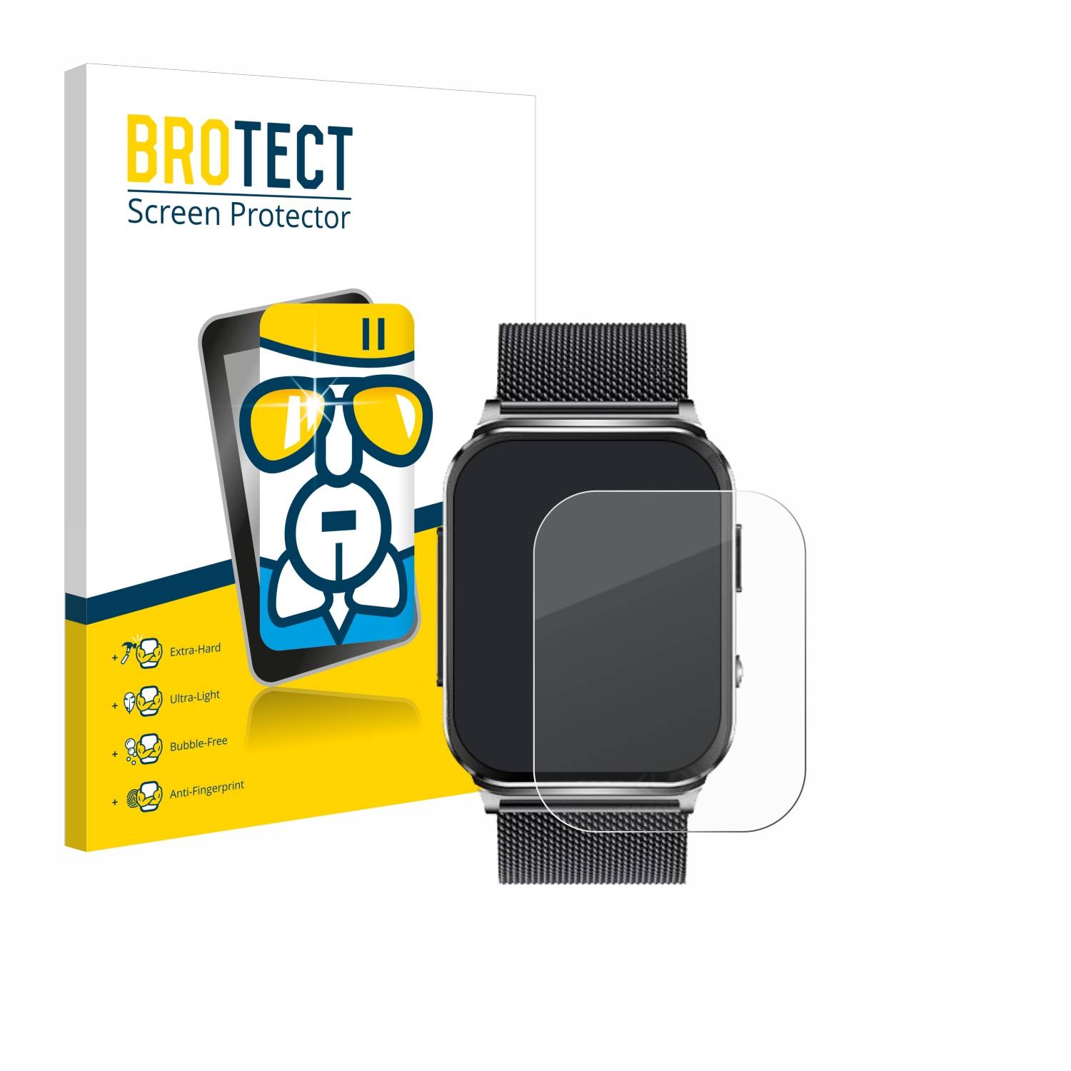 BROTECT AirGlass Glas Schutz-Folie für Kardena Care Pro 2 (rechteckig) - Schutzglas