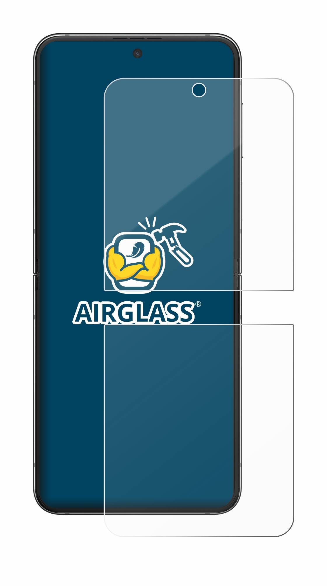 BROTECT AirGlass Glas Panzer-Folie für Samsung Galaxy Z Flip 5 - Schutzglas