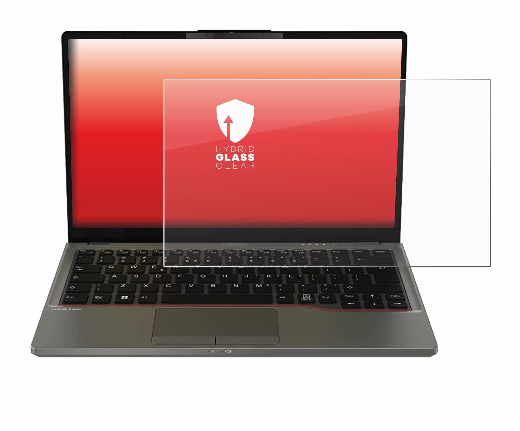 upscreen Hybrid Glas Schutz-Folie für Fujitsu Lifebook U7312