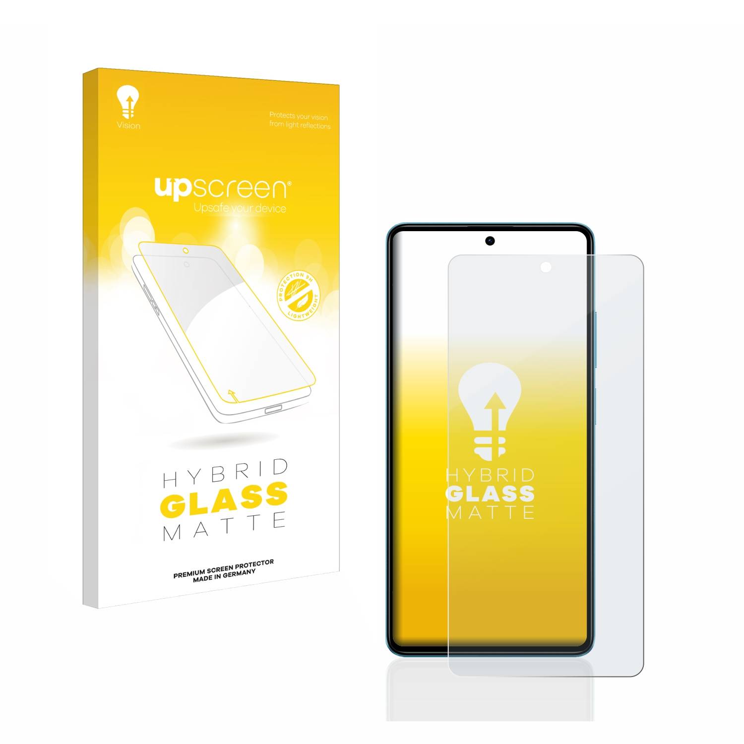 upscreen Hybrid Glas Matt Schutz-Folie für Xiaomi Poco F5