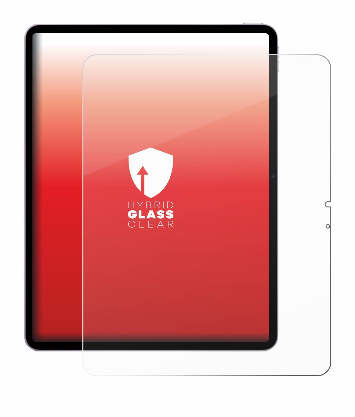 upscreen Hybrid Glas Schutz-Folie für Apple iPad Air 13 WiFi 2024
