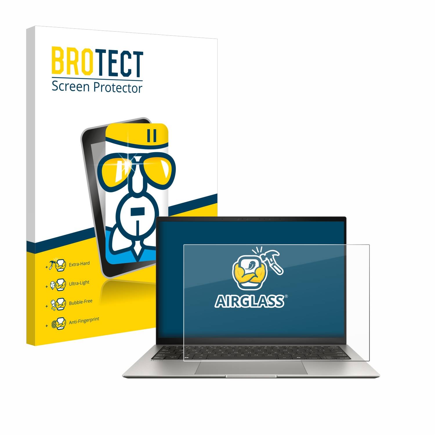 BROTECT AirGlass Glas Schutz-Folie für ASUS ZenBook S 13 OLED UX5304 - Schutzglas