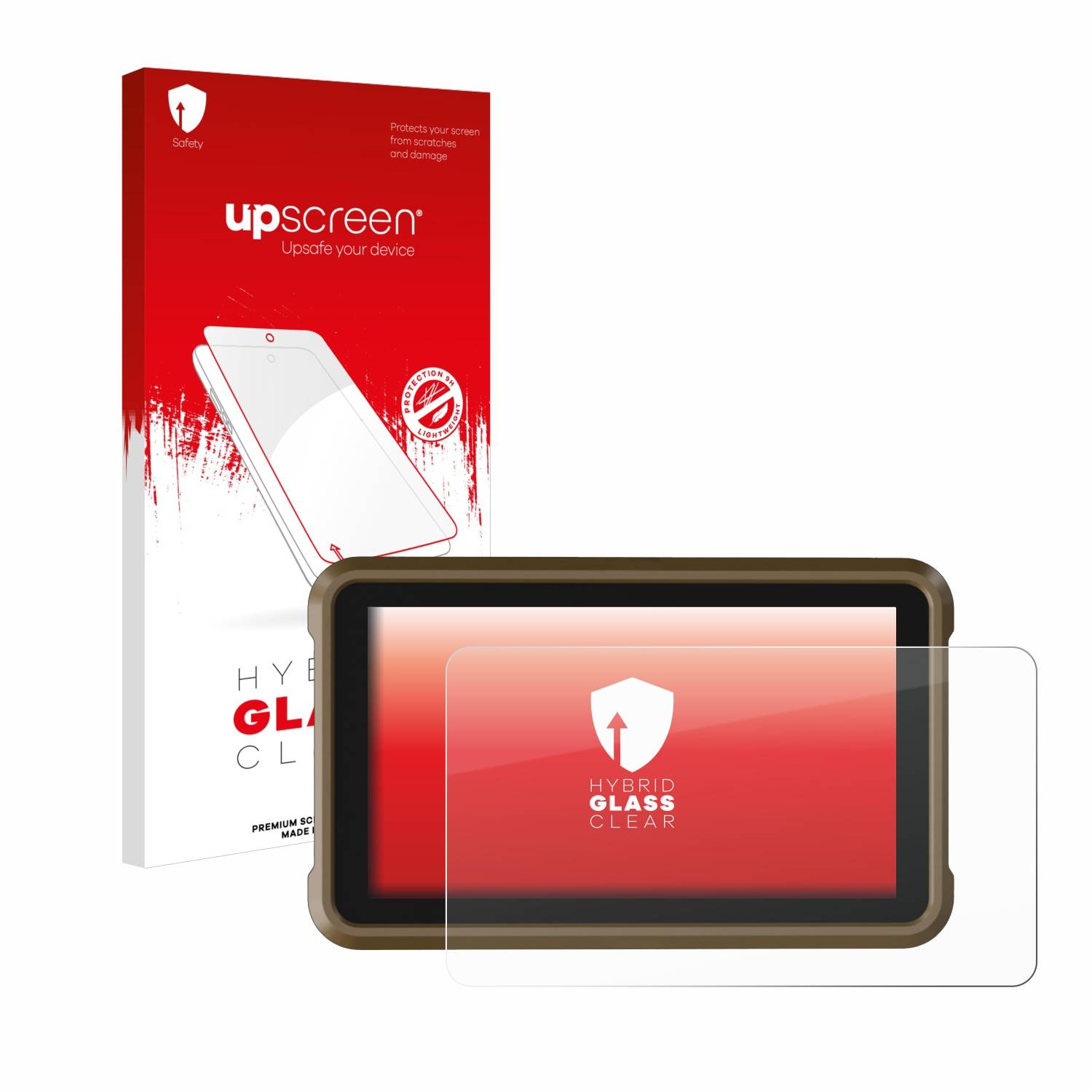 upscreen Flexible Schutz Glas Folie für Atomos Ninja Ultra Schutzglas 9H Hybridglas Klar