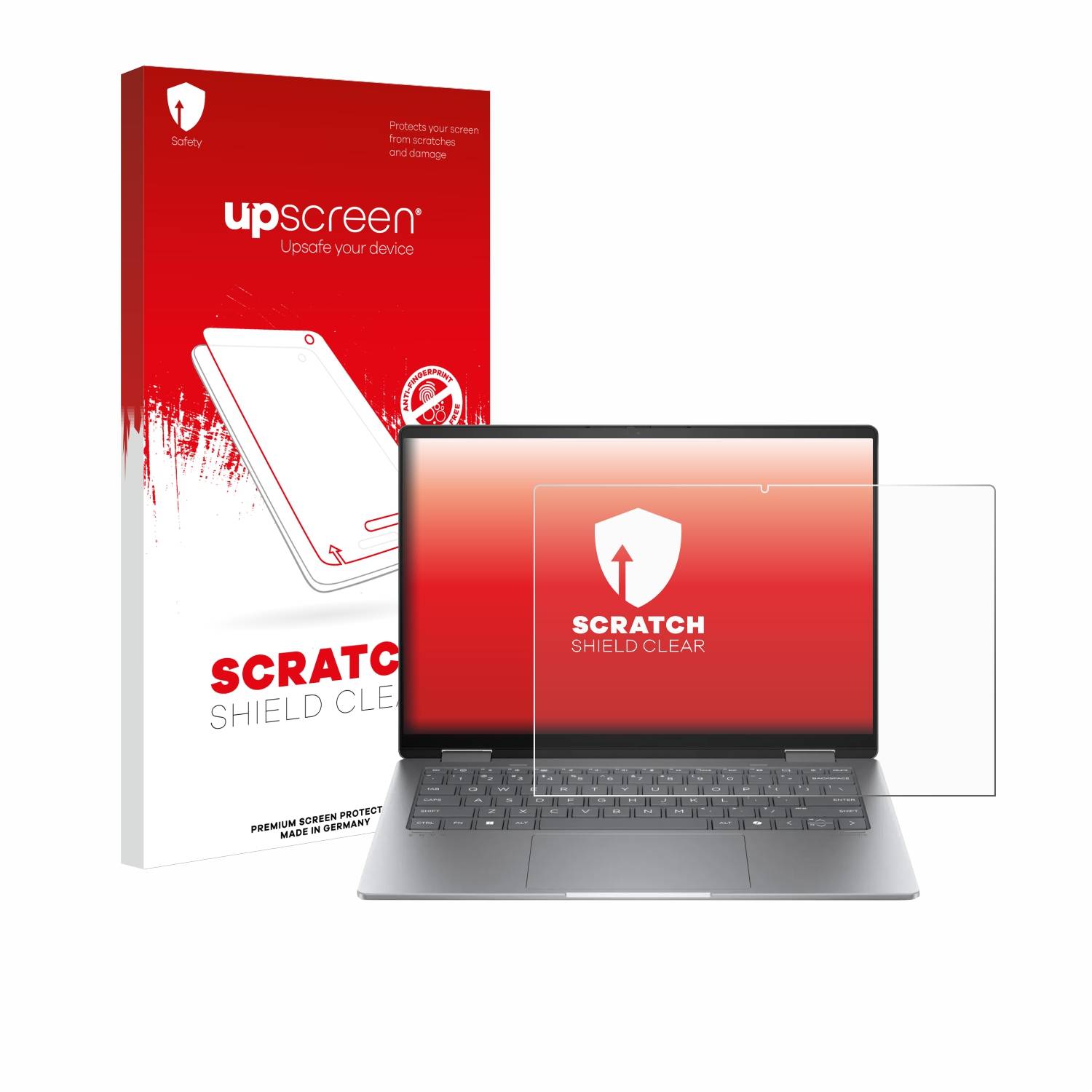 upscreen Schutzfolie für HP Envy x360 14 2-in-1 Kratzschutz Anti-Fingerprint Klar