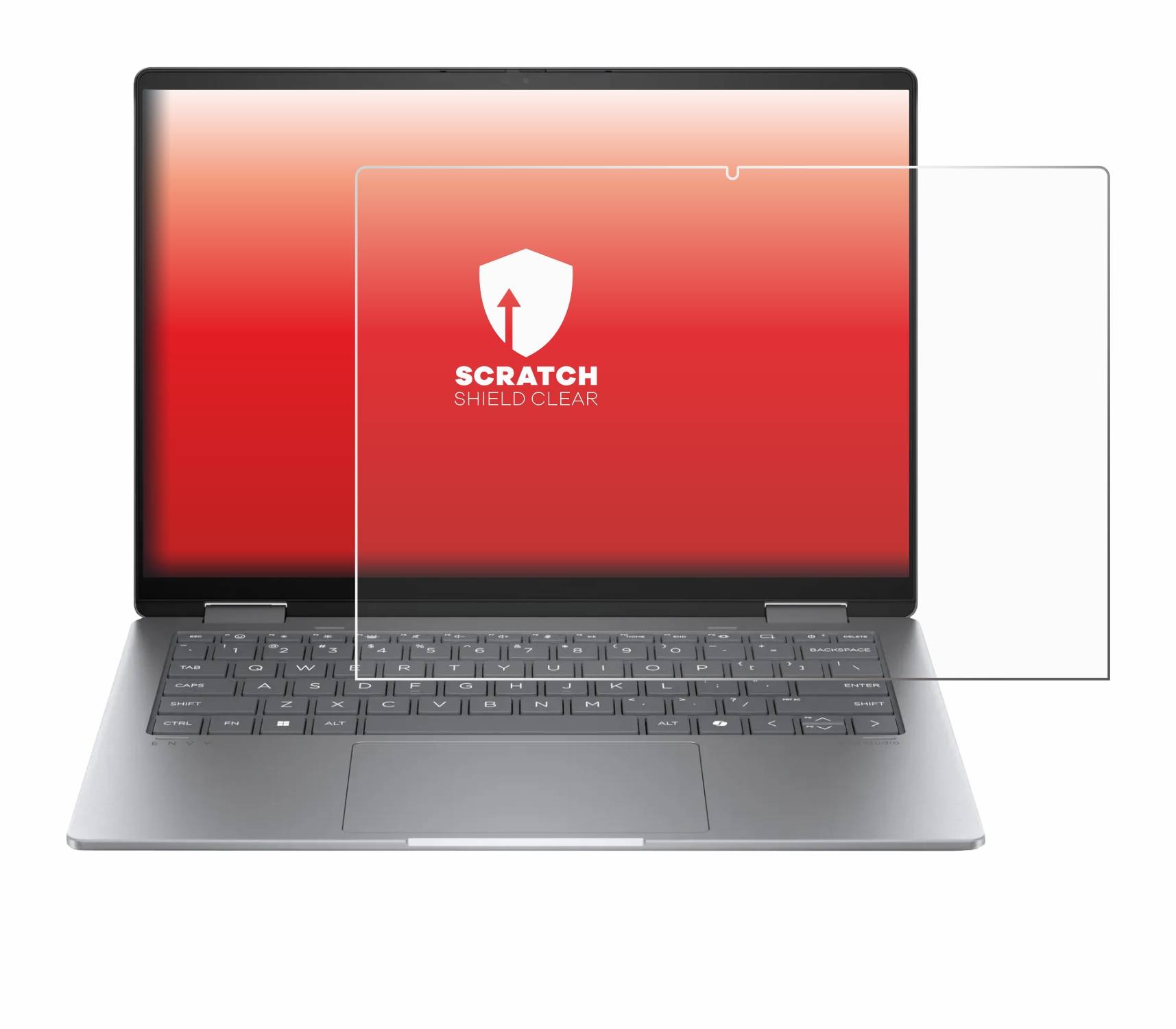 upscreen Schutzfolie für HP Envy x360 14 2-in-1 Kratzschutz Anti-Fingerprint Klar