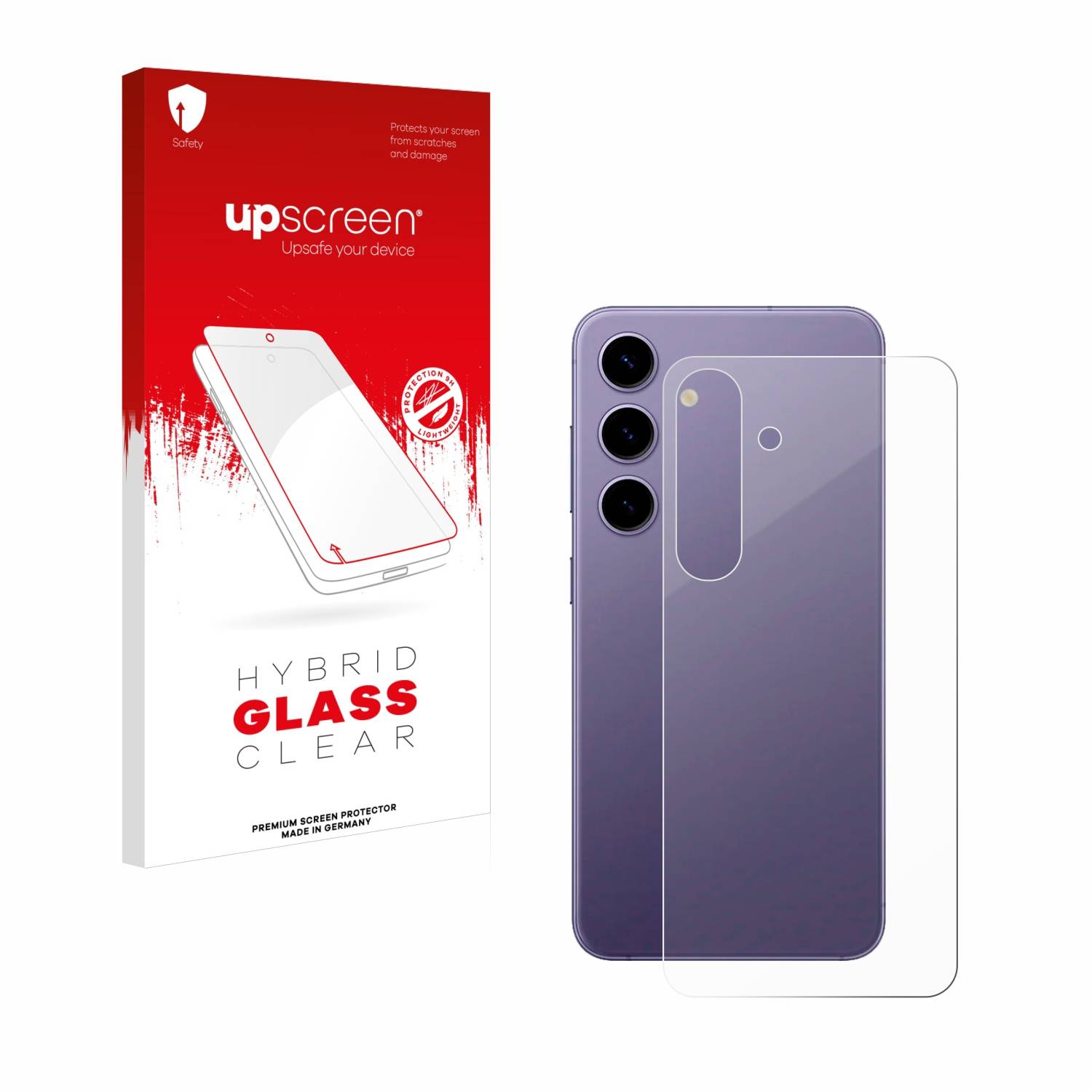 upscreen Hybrid Glas Schutz-Folie für Samsung Galaxy S24 Enterprise Edition (Rückseite)