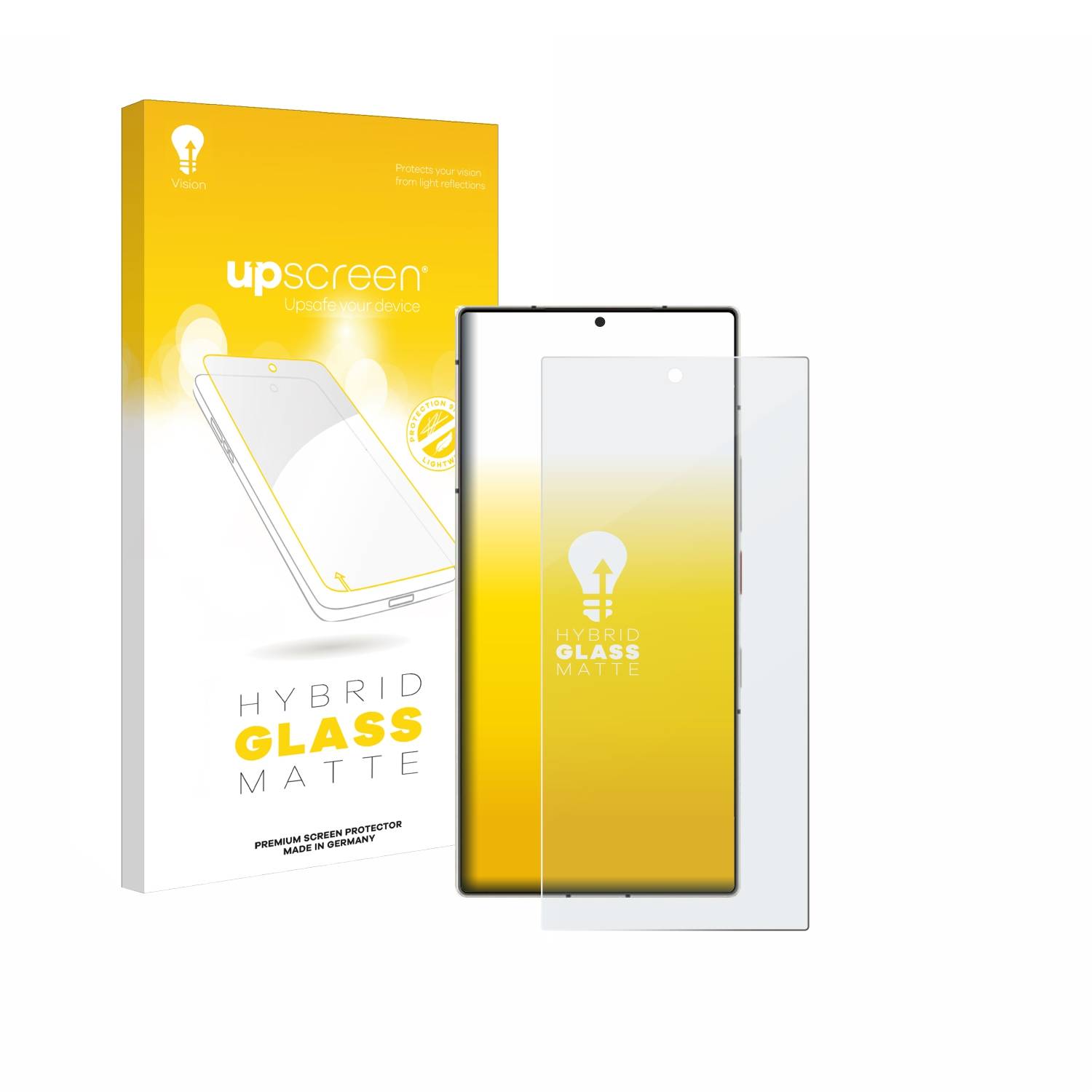 upscreen Hybrid Glas Matt Panzer-Folie für Nubia Z60 Ultra