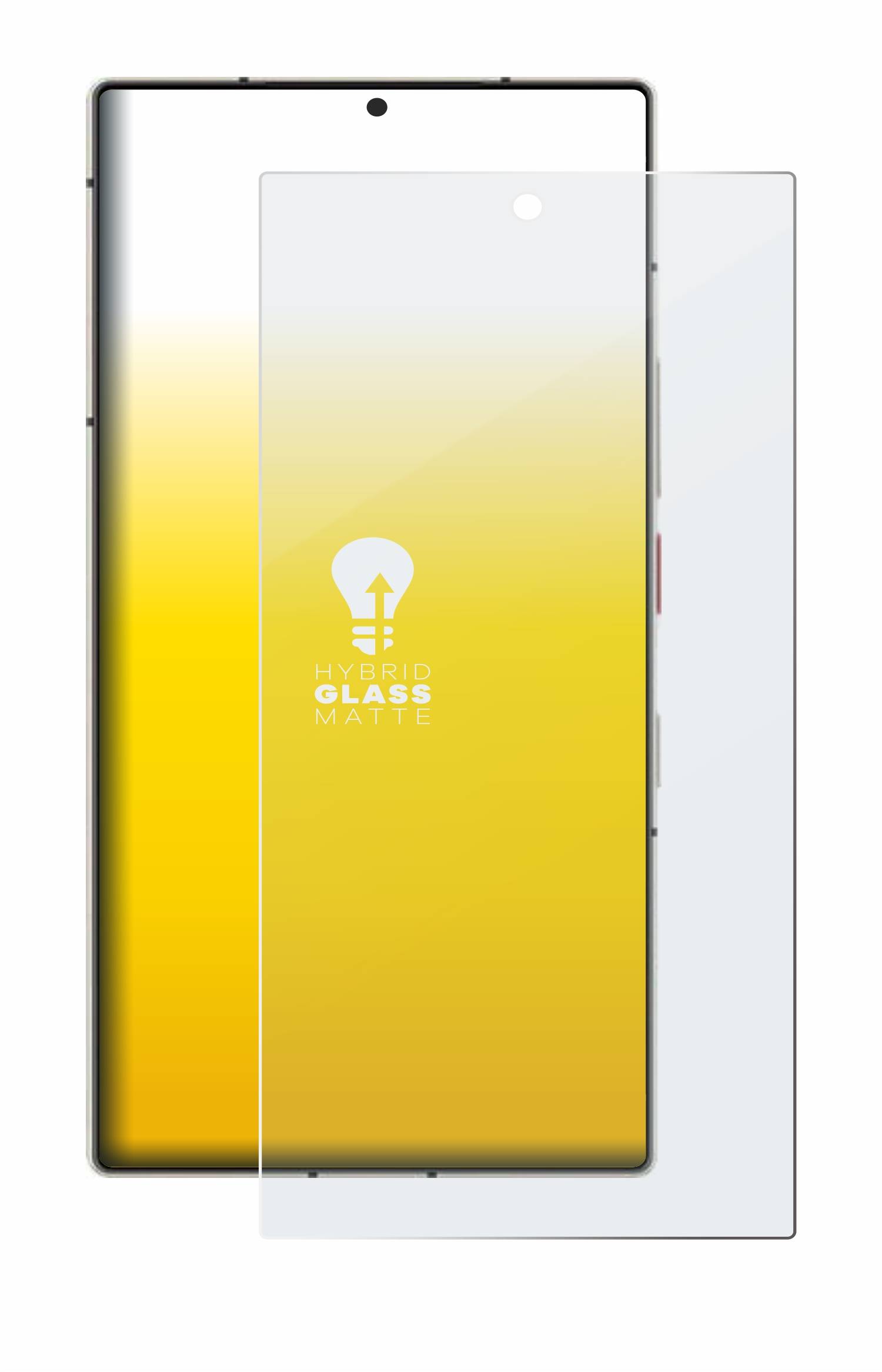 upscreen Hybrid Glas Matt Panzer-Folie für Nubia Z60 Ultra