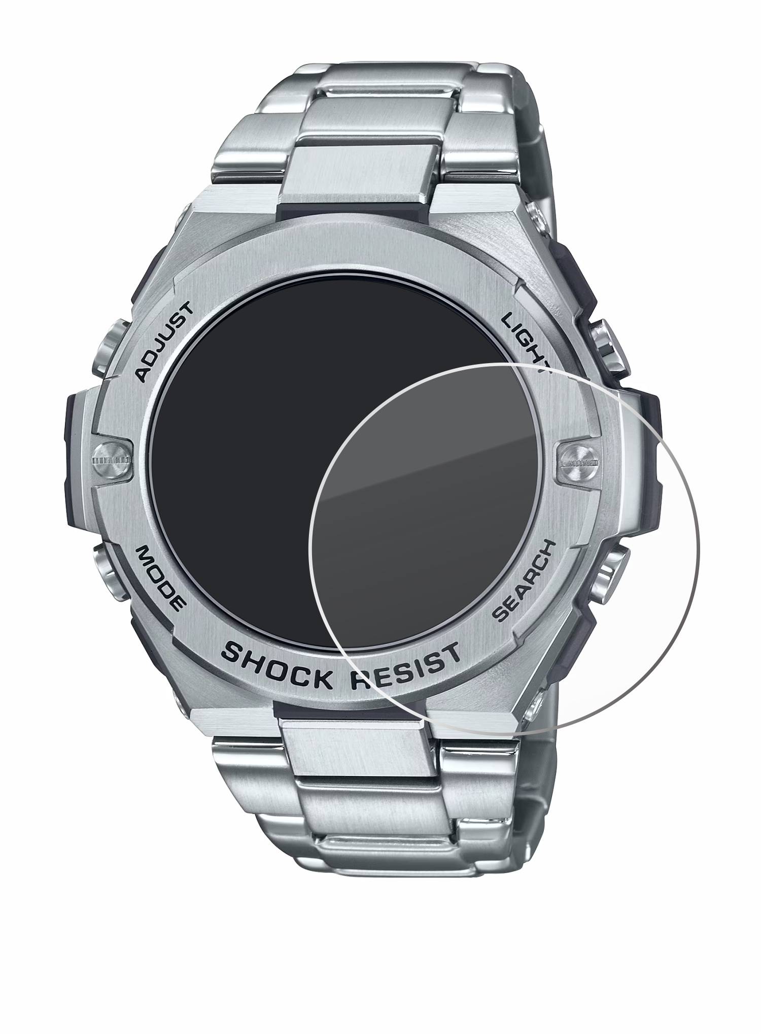 Savvies Clear Schutzglas für Casio G-Shock GST-B500D-1A