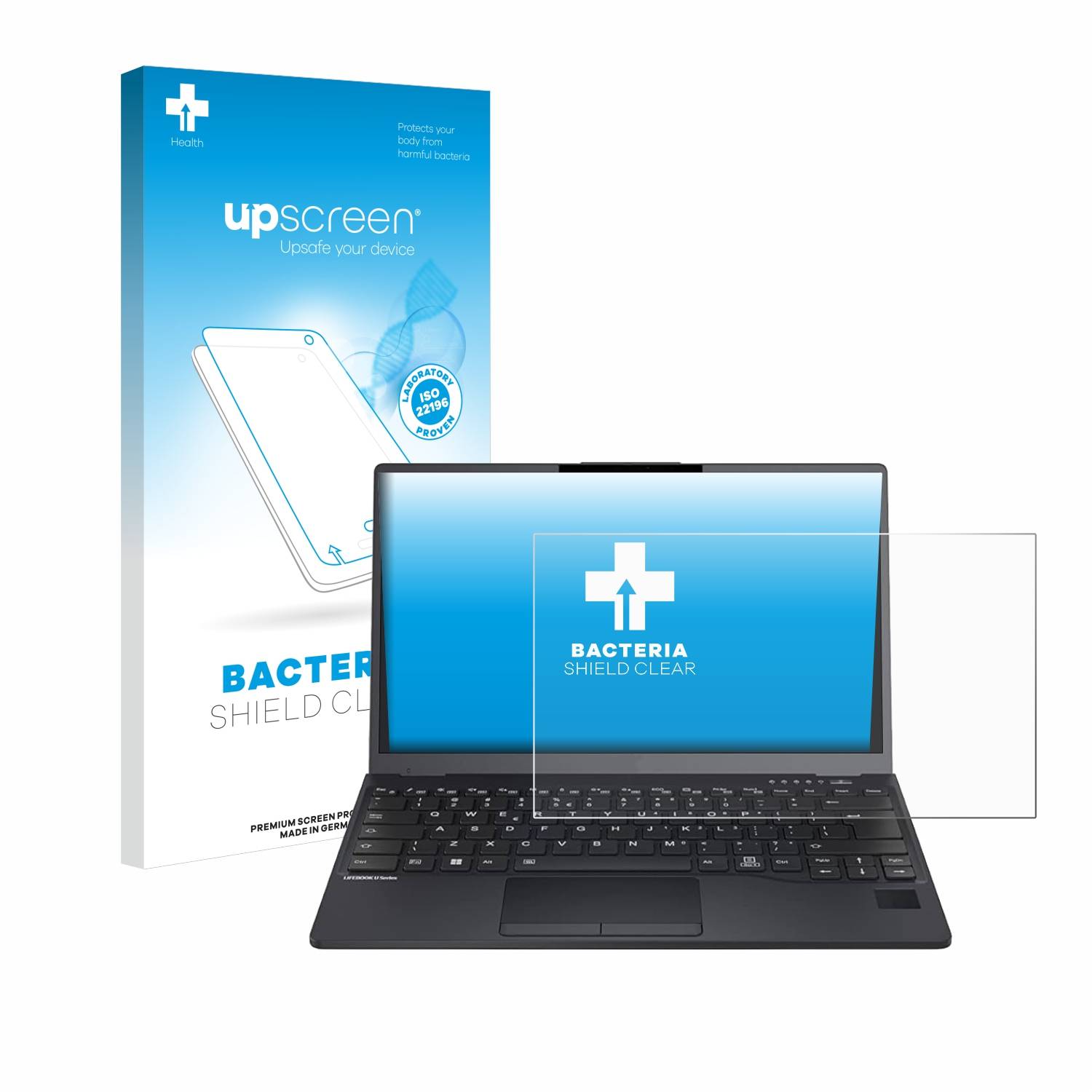 upscreen Bacteria Shield Schutzfolie für Fujitsu Lifebook U9312 - Antibakteriell