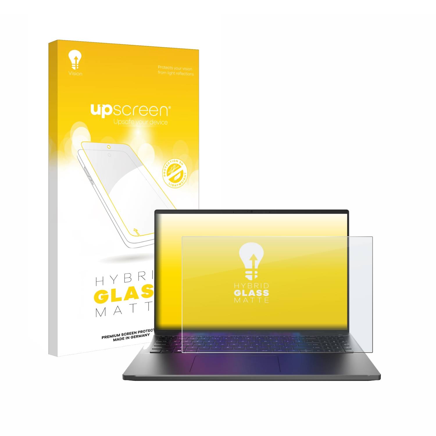 upscreen Hybrid Glas Matt Panzer-Folie für Acer Swift Go 16