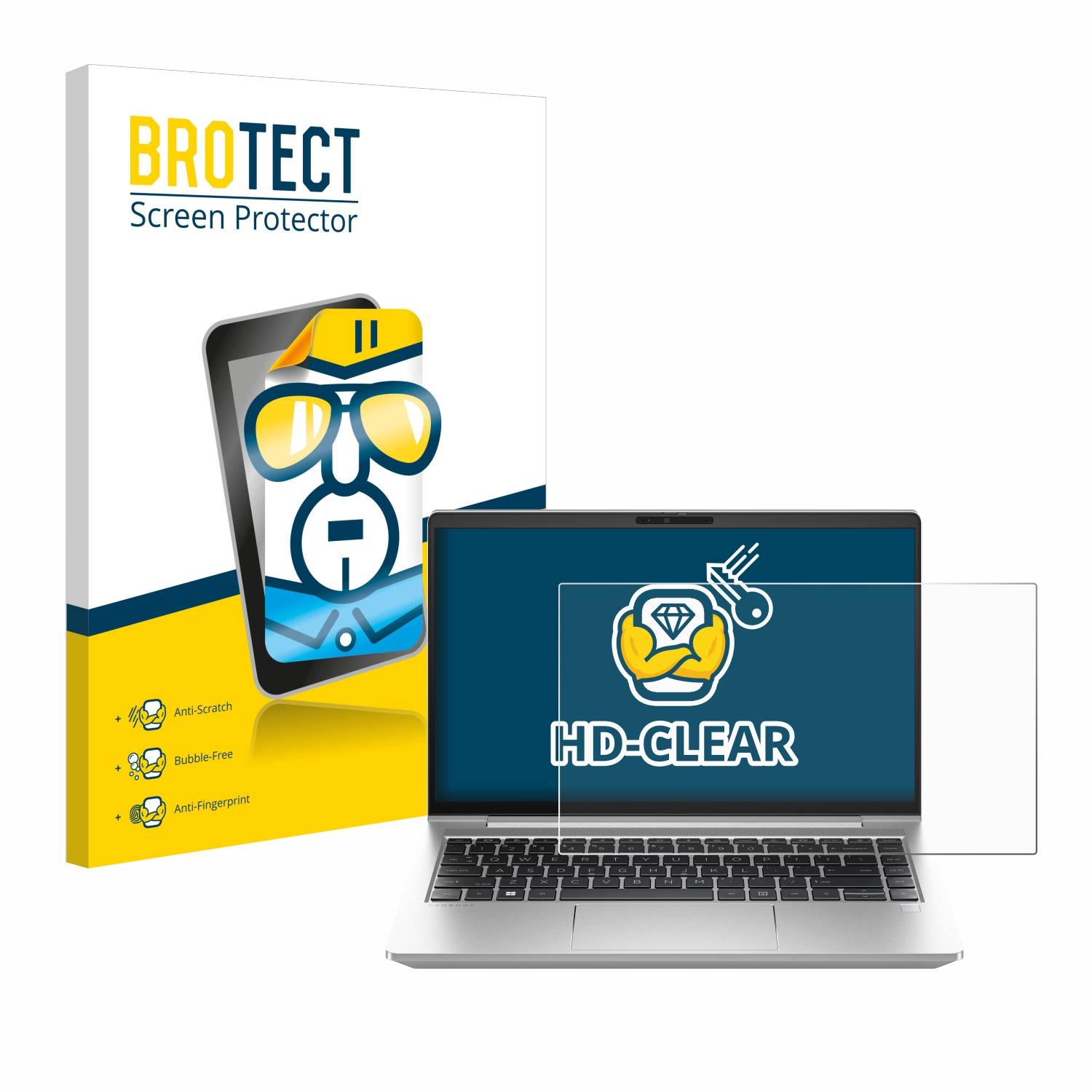 BROTECT Schutzfolie für HP ProBook 440 G10 Folie Klar Transparent