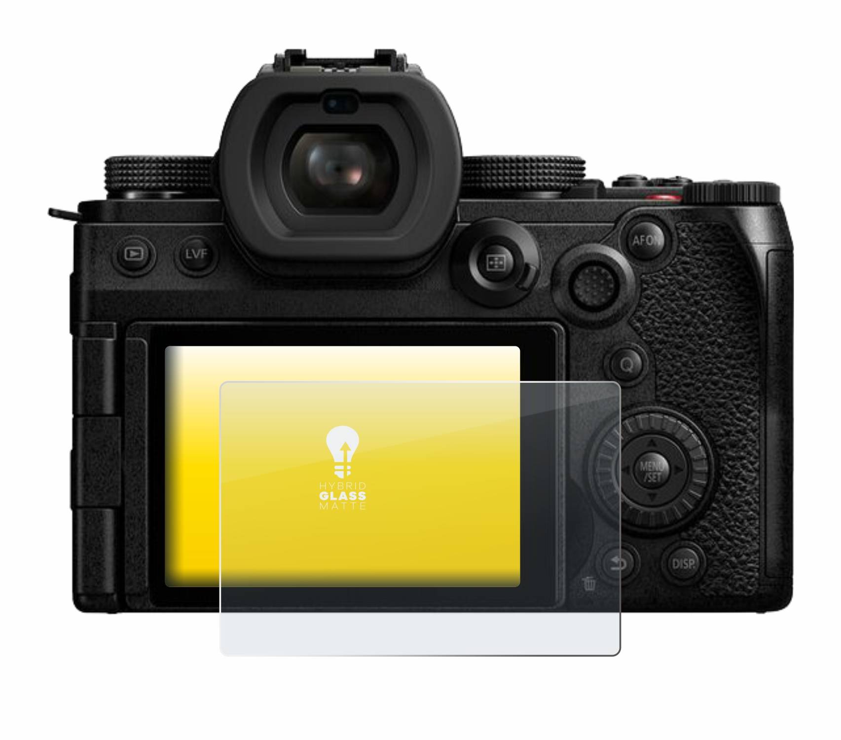 upscreen Hybrid Glas Matt Schutz-Folie für Panasonic Lumix DC-S5II