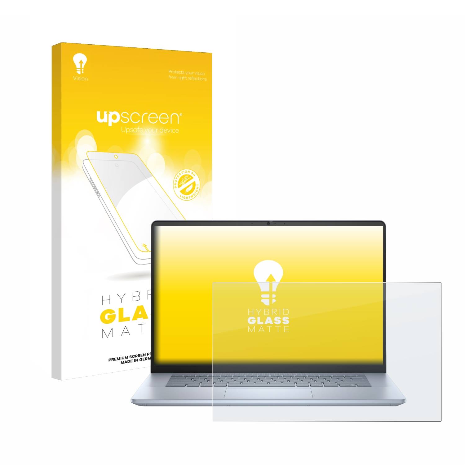upscreen Hybrid Glas Matt Schutz-Folie für Dell Inspiron 16 Plus 7640