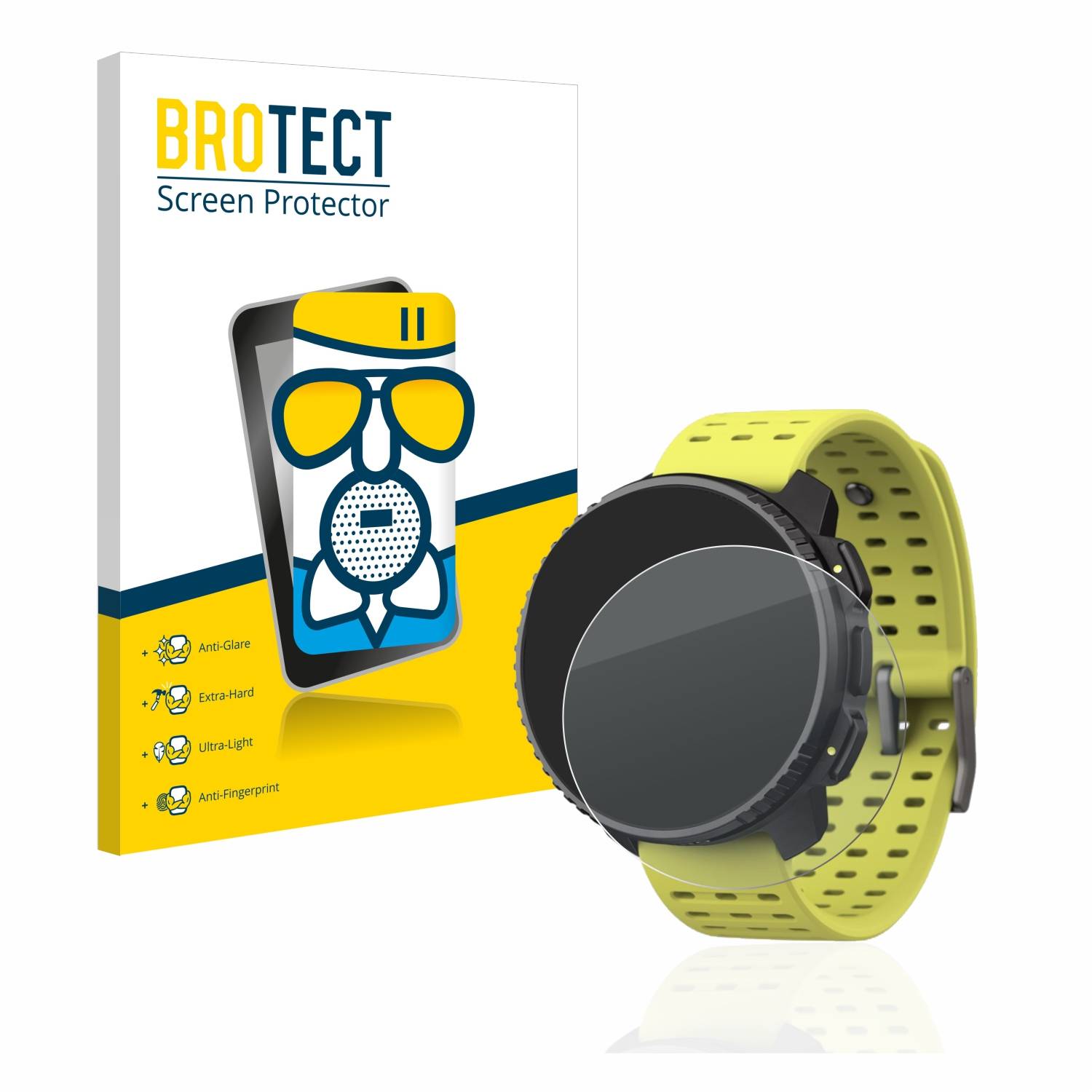 BROTECT AirGlass Flexible Schutz Glas Folie für Suunto Vertical Matt Entspiegelt