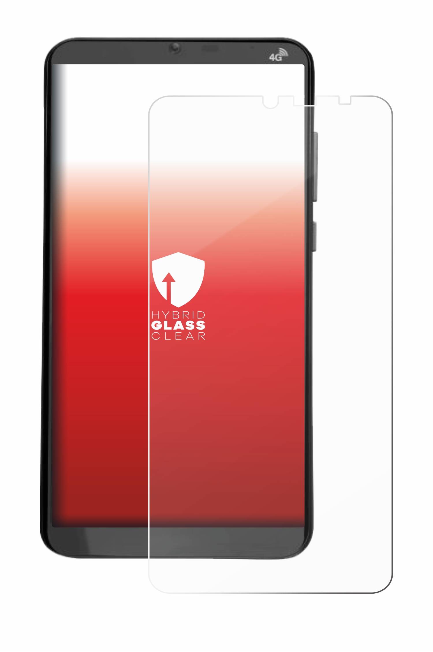 upscreen Flexible Schutz Glas Folie für Brondi Amico XL Schutzglas 9H Hybridglas Klar