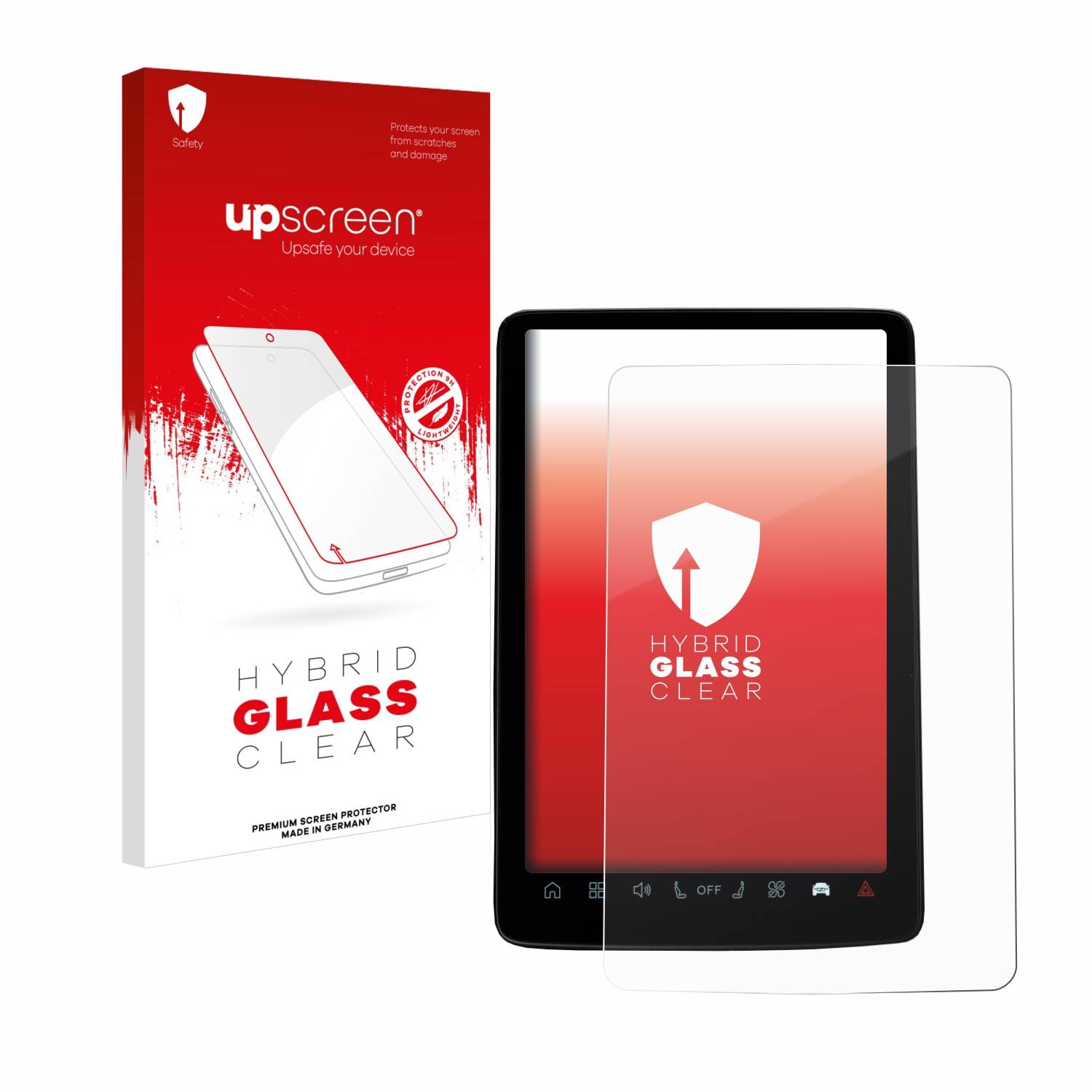 upscreen Flexible Schutz Glas Folie für Volvo EX30 12.3" Schutzglas 9H Hybridglas Klar