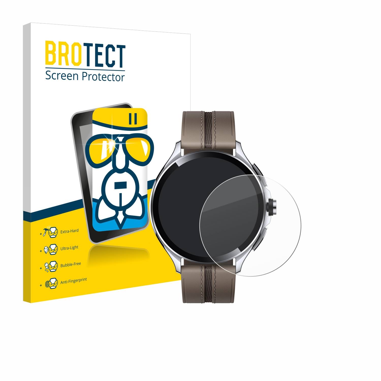 BROTECT AirGlass Glas Schutz-Folie für Xiaomi Watch 2 Pro - Schutzglas