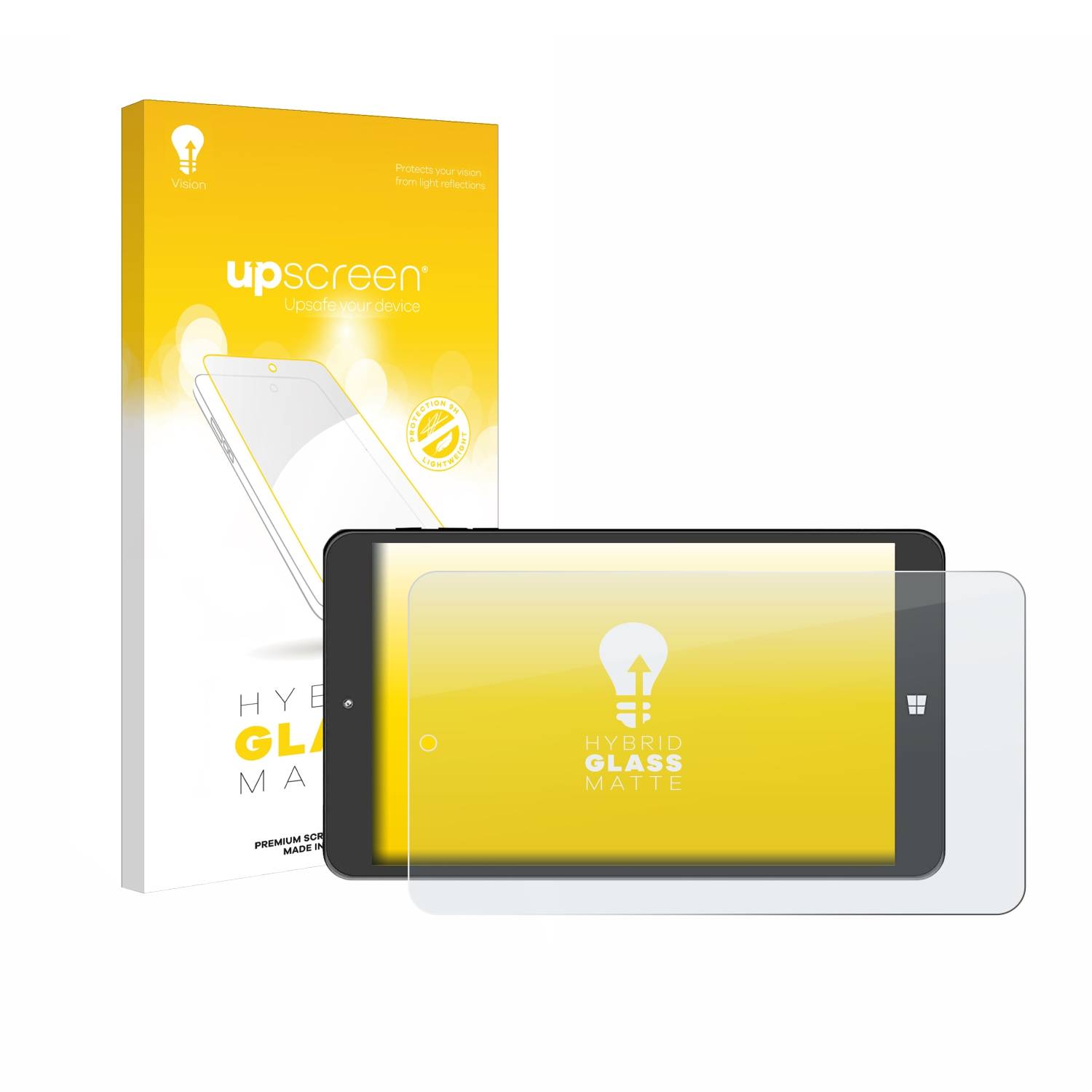 upscreen Hybrid Glas Matt Panzer-Folie für SZTPS Tablet 8