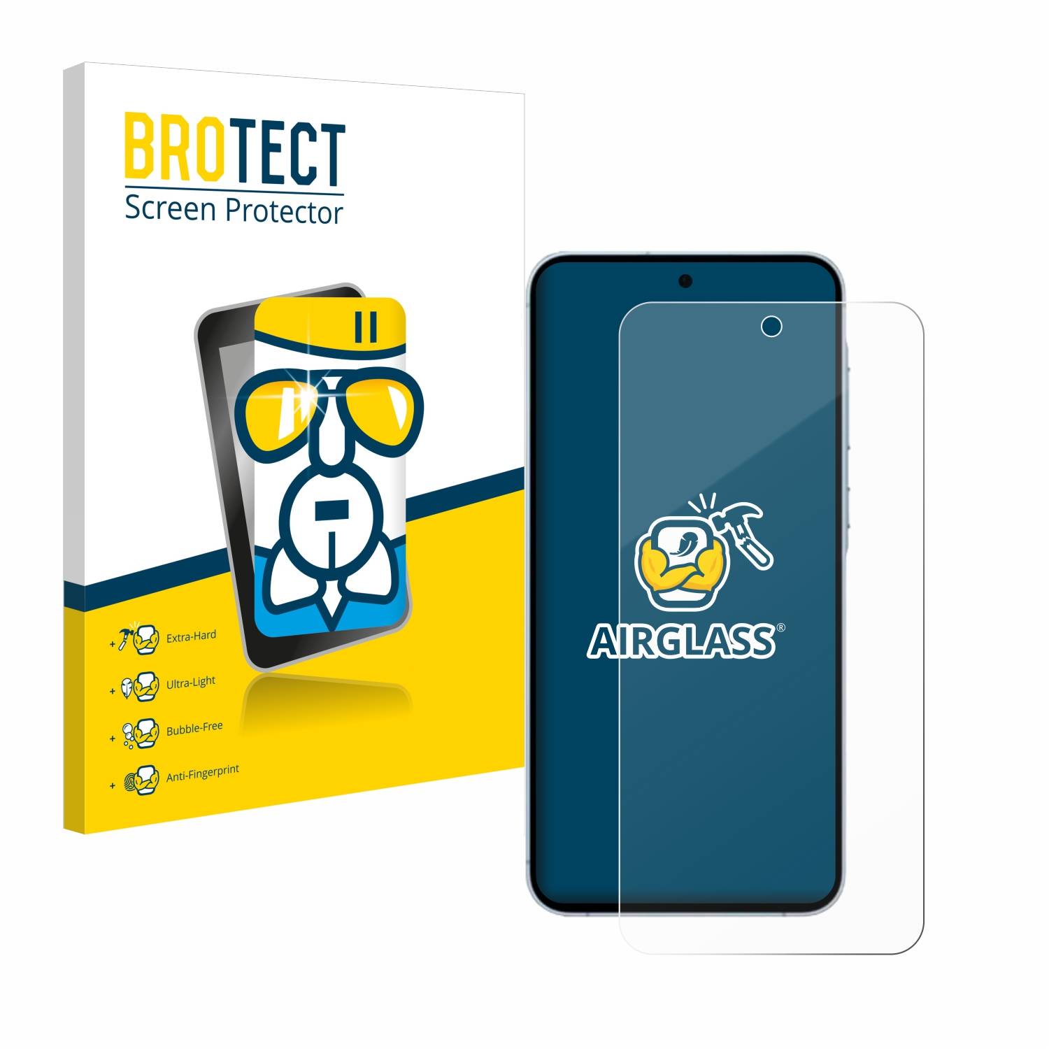 BROTECT AirGlass Glas Schutz-Folie für Samsung Galaxy M35 - Schutzglas