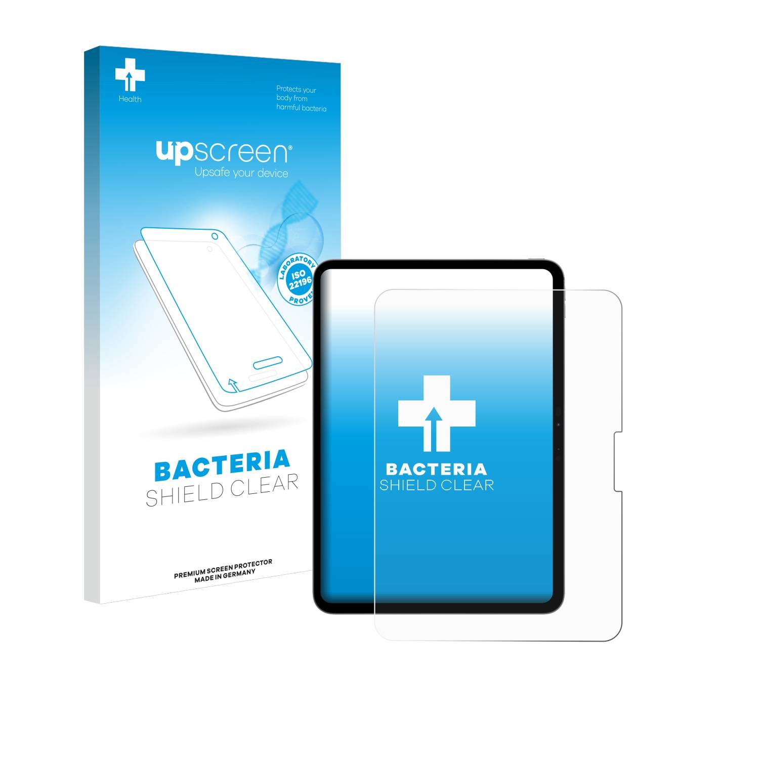 upscreen Bacteria Shield Schutzfolie für Apple iPad Pro 11 WiFi 2024 - Antibakteriell