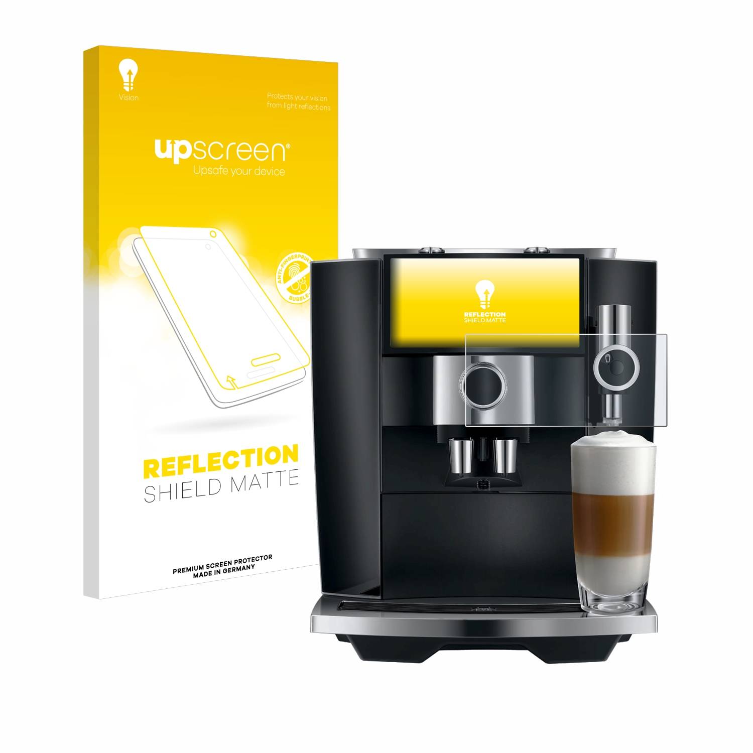 upscreen Schutzfolie für Jura J8 twin Folie Matt Entspiegelt Anti-Reflex