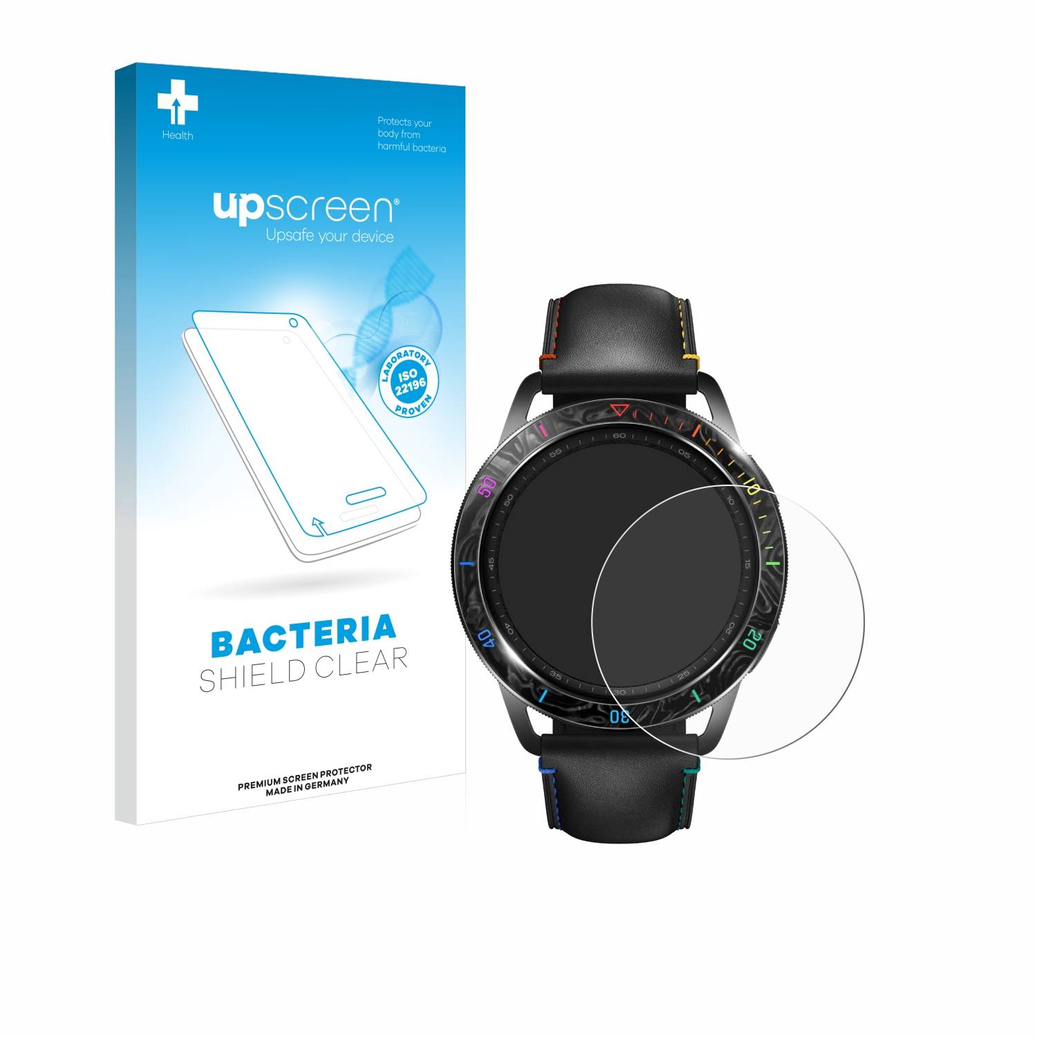 upscreen Bacteria Shield Schutzfolie für Xiaomi Watch S3 - Antibakteriell
