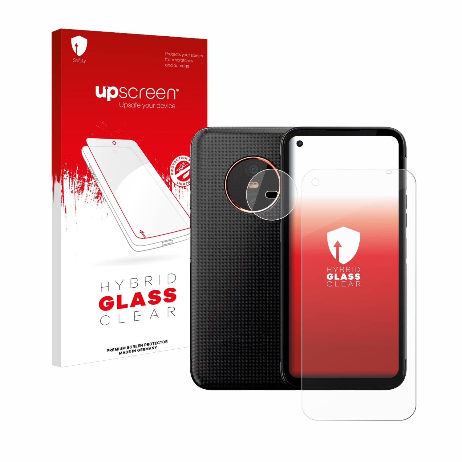 upscreen Hybrid Glas Schutz-Folie für Gigaset GX6 Pro (Display+Kamera)