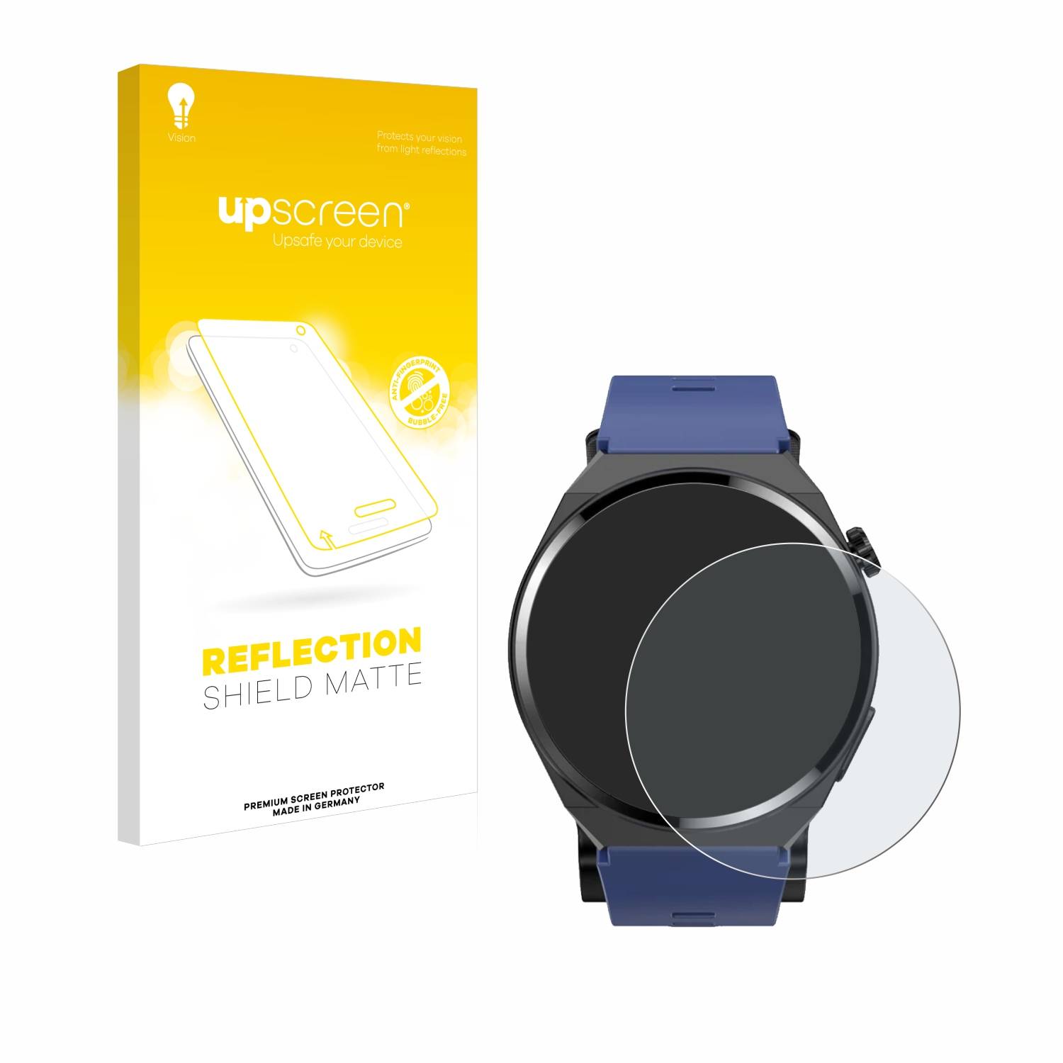 upscreen Reflection Shield Matt Schutzfolie für Kardena Care Air 2 (rund)
