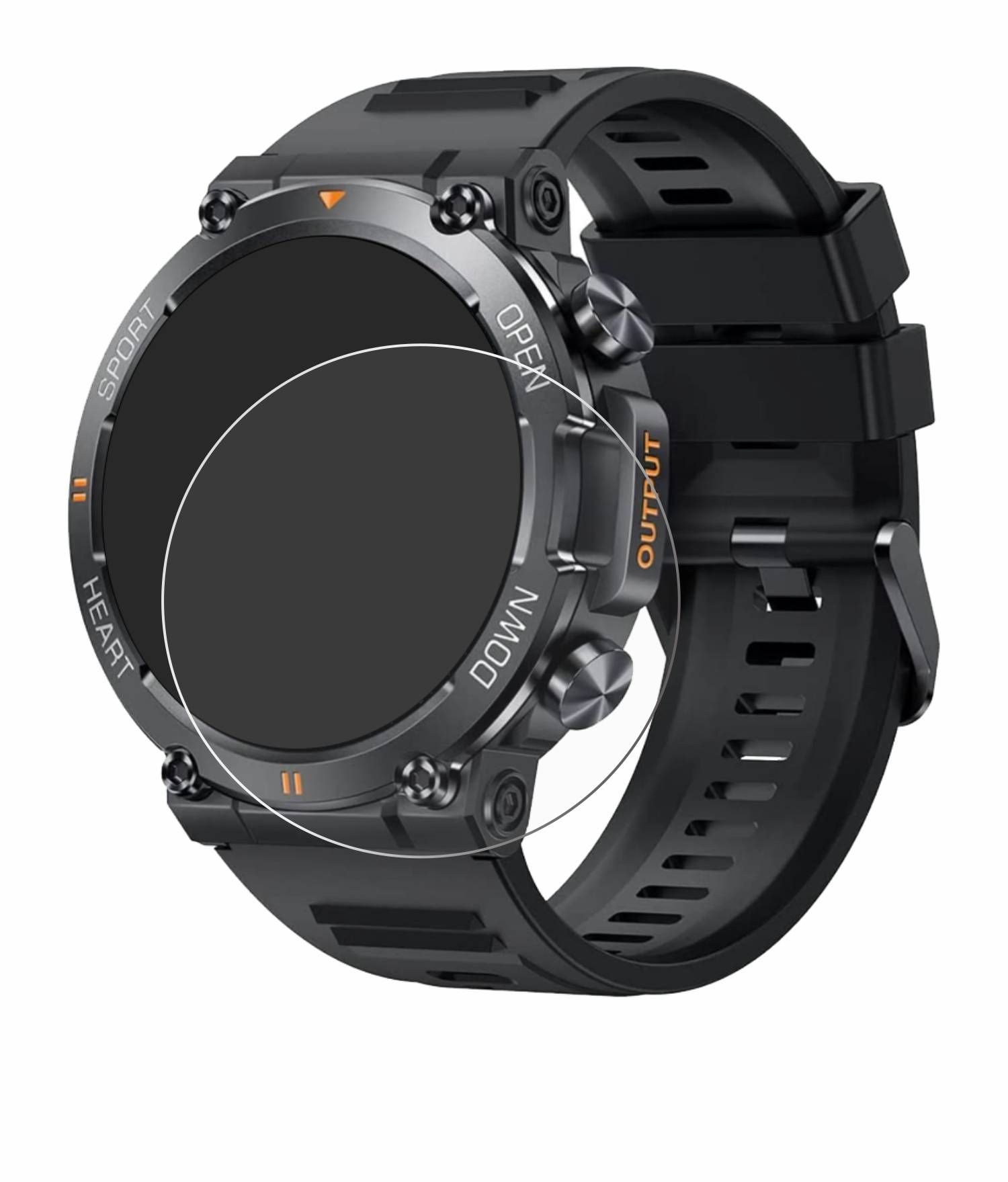 upscreen Scratch Shield Schutzfolie für Akkee Smartwatch 1.39